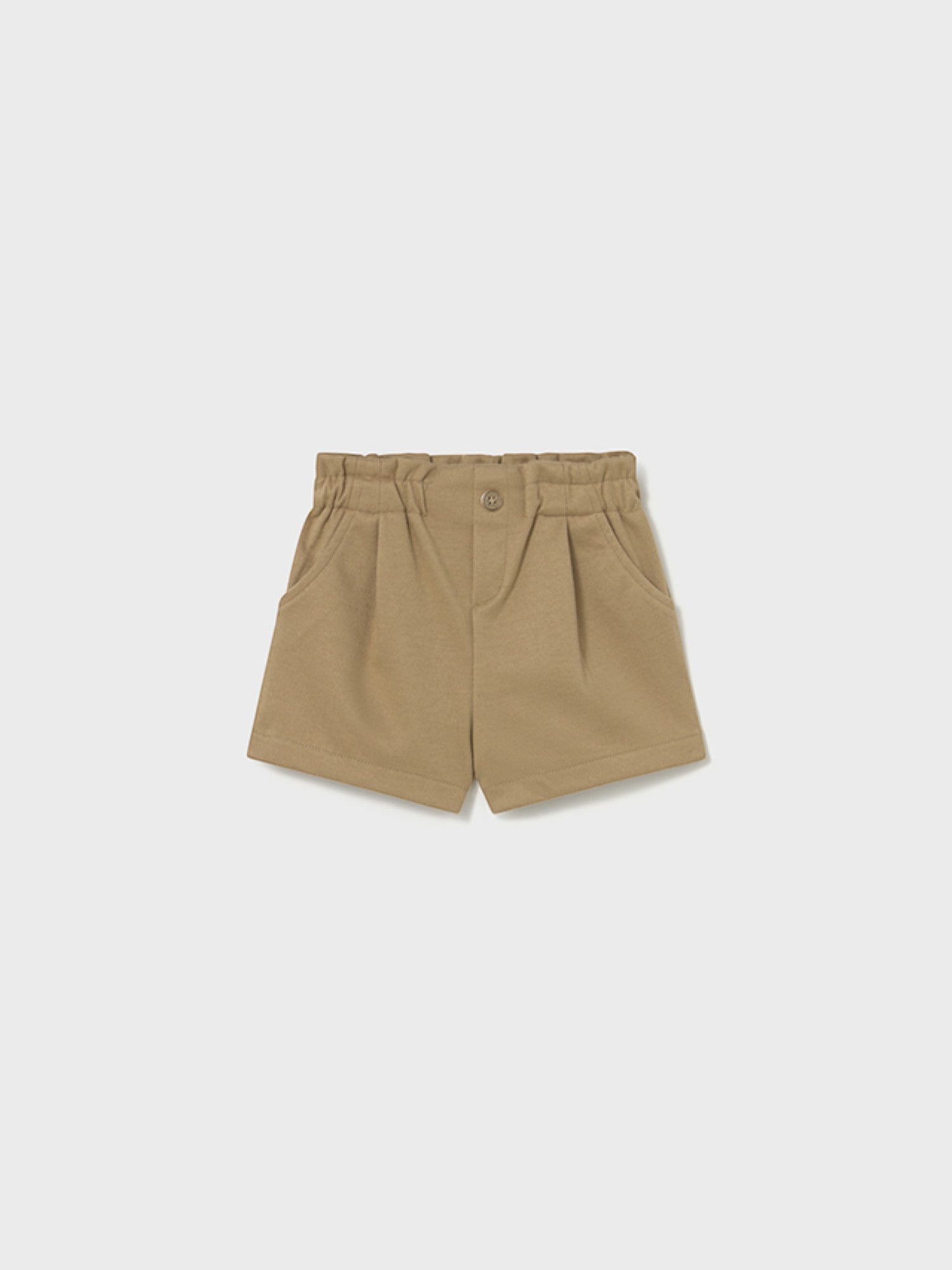 Twill Stitch Bermuda Shorts for Girls Brown 2261/16