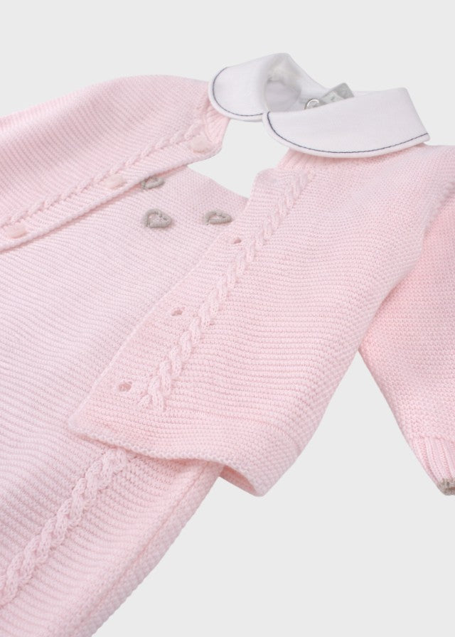 Completo Salopette Cuoricini Rosa EK6331/R