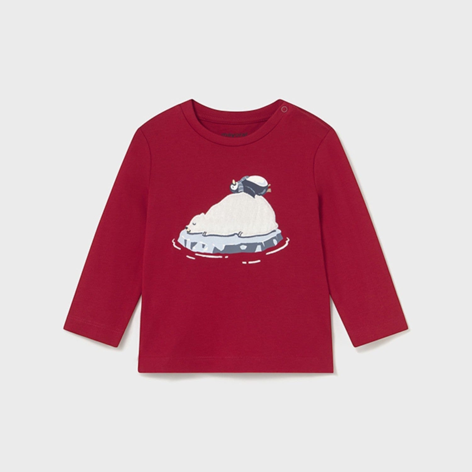 Maglietta m/l applicazione Bimbo Rosso 2071/43 -  NANU' BABY