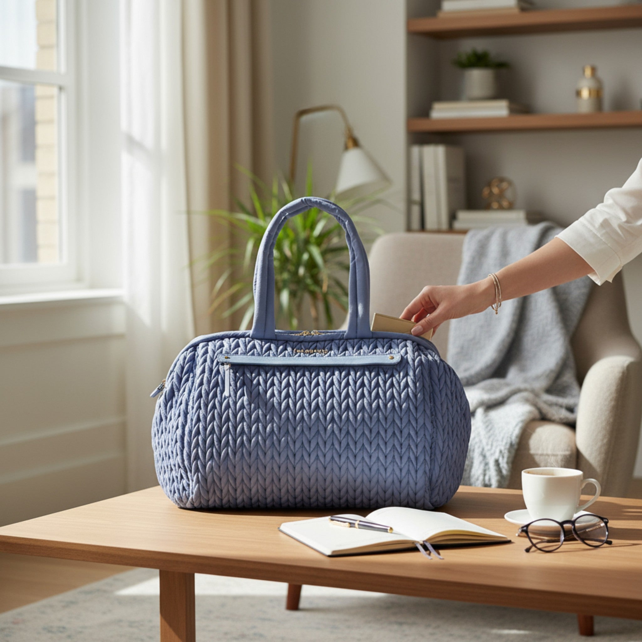 Borsa Weekend XL Cielo Carta da Zucchero LOVE BAG - NANÙ BABY