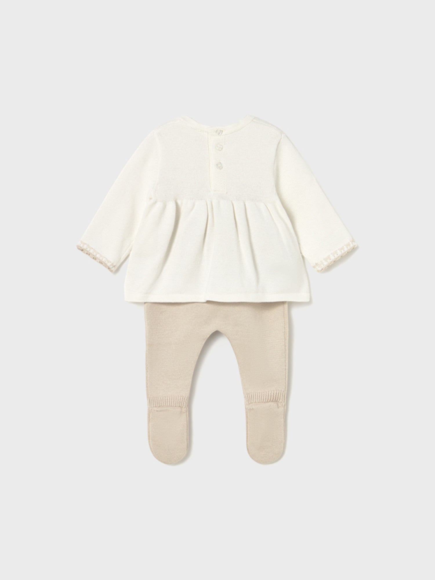 Baby girl's newborn outfit, beige, 2553/93