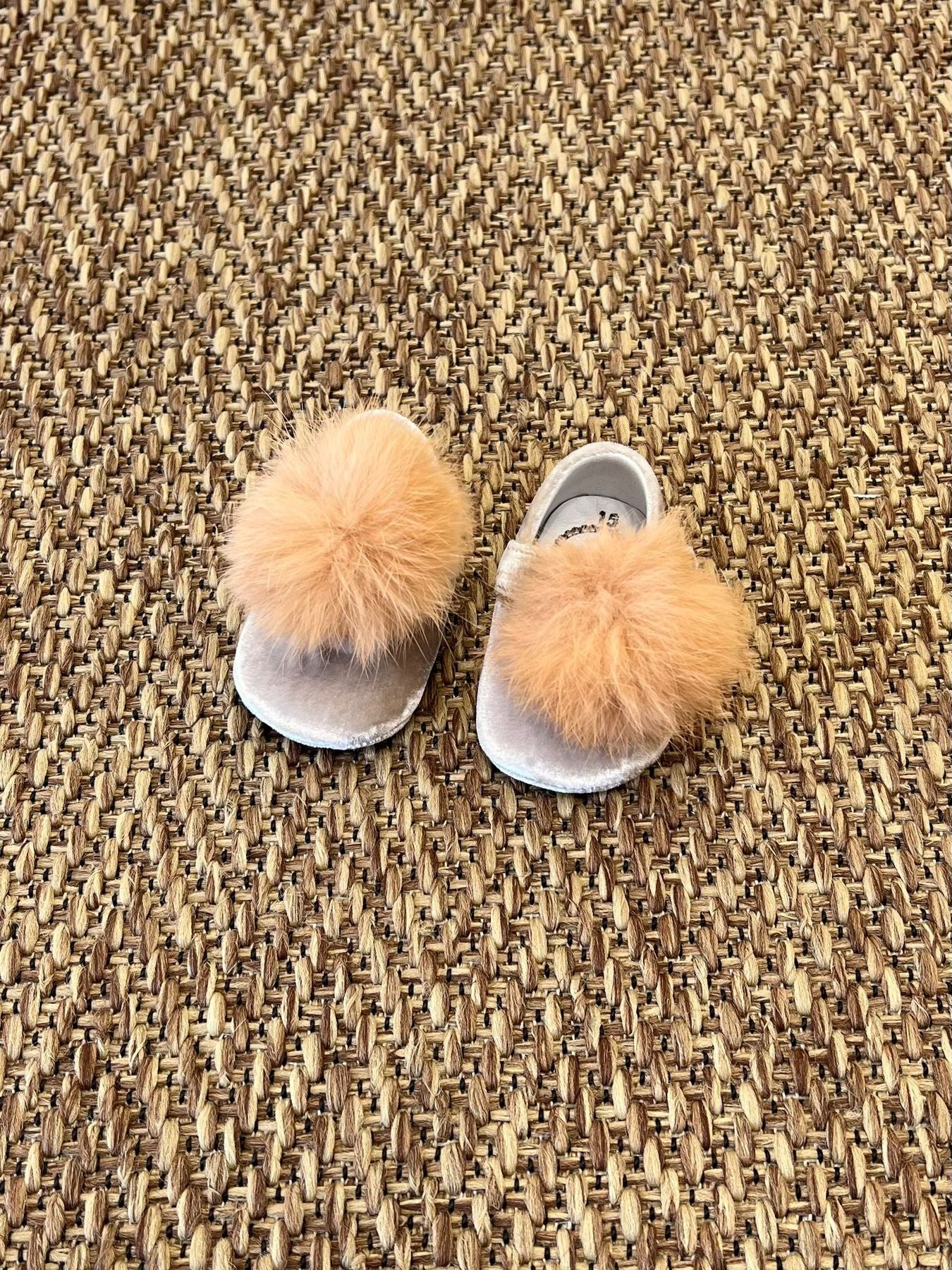 Ballerina pom pom girl's dress, Tortora color, A3107/T