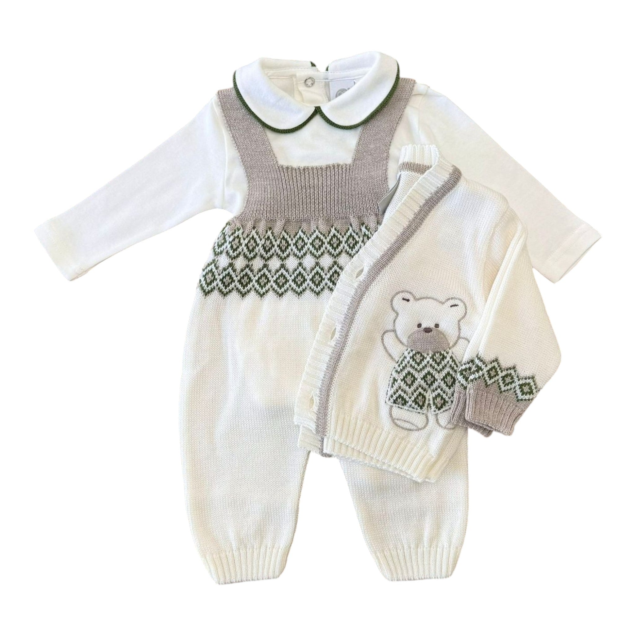 Baby Bear Newborn Outfit, Vanilla, IB5131/V