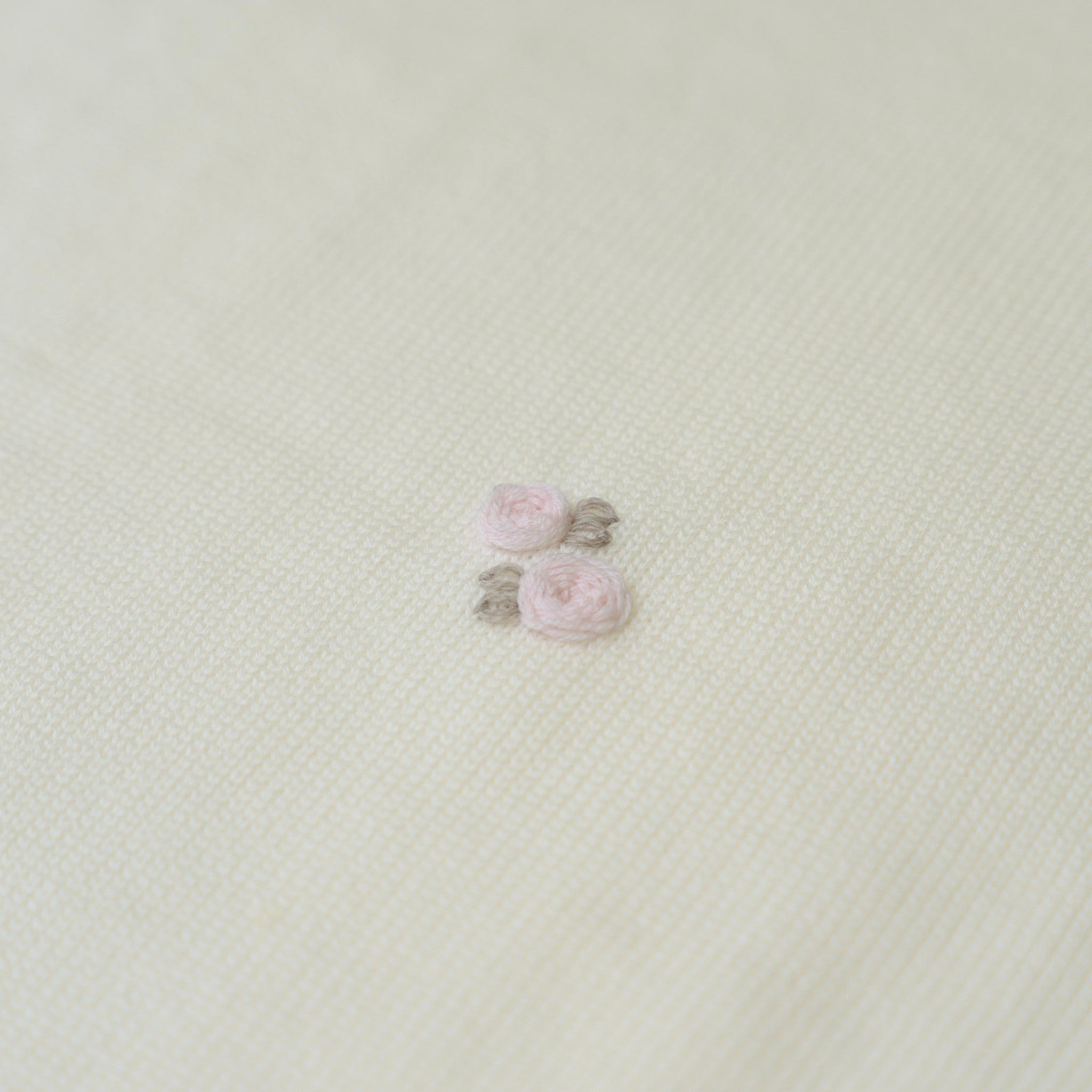 Copertina Neonata Lana Vergine 100% Vaniglia Rosa IN1080/R