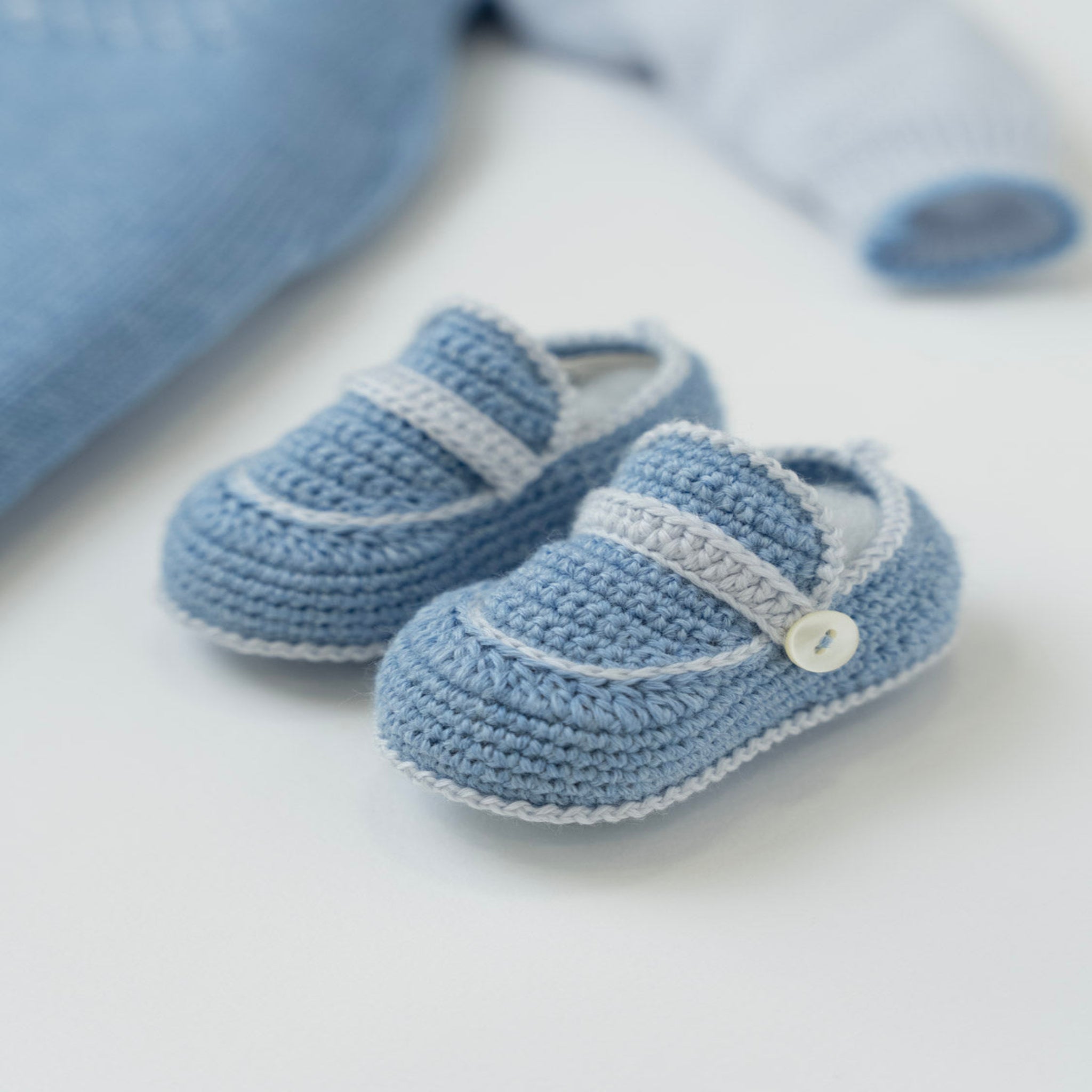 Completo Salopette Maglia Babbucce Ricamo Punto Vapore RICCARDO - Piccola Giuggiola RICCARDO/TU