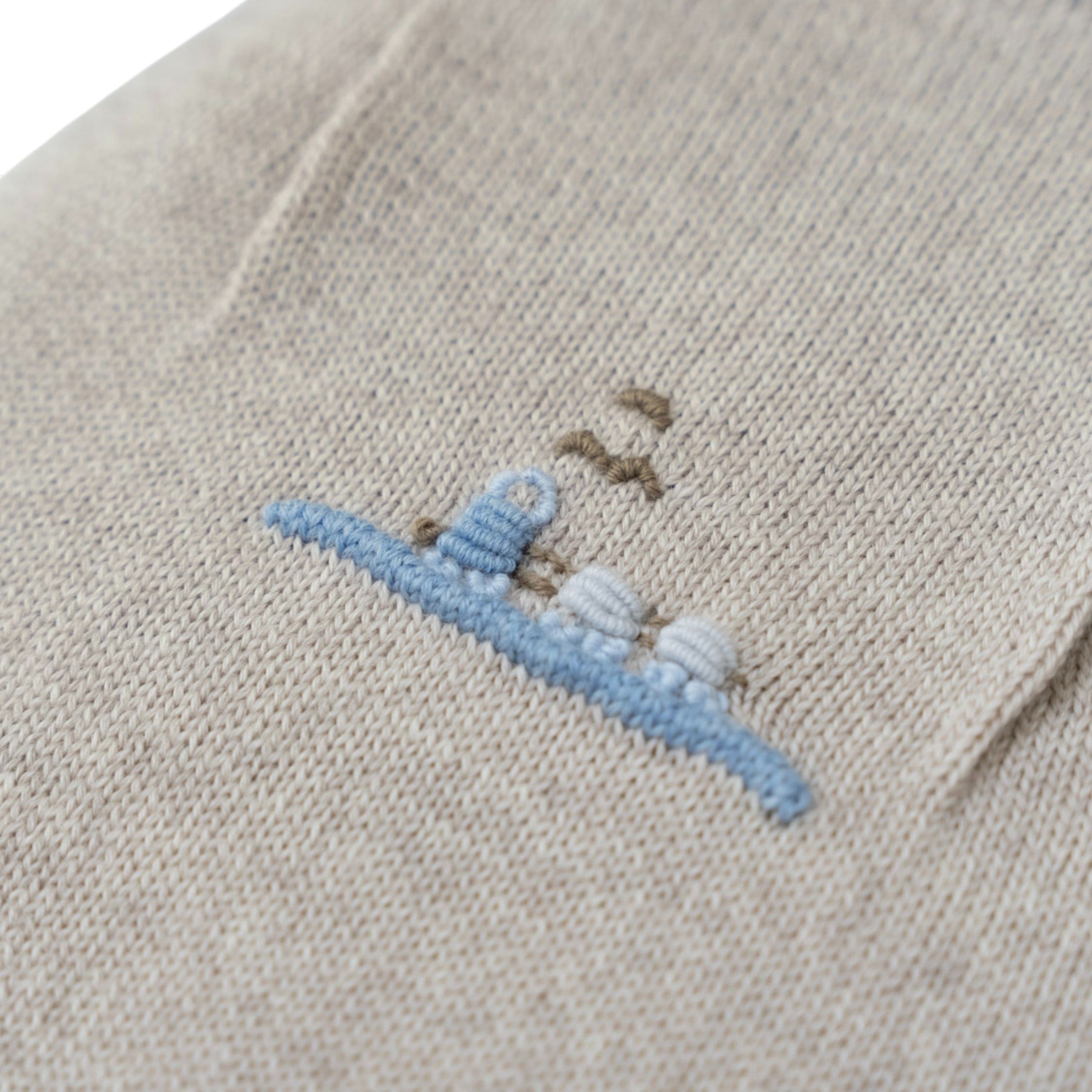 Overall Set, Knit, Embroidered Train, BENNY - Piccola Giuggiola BENNY/SL