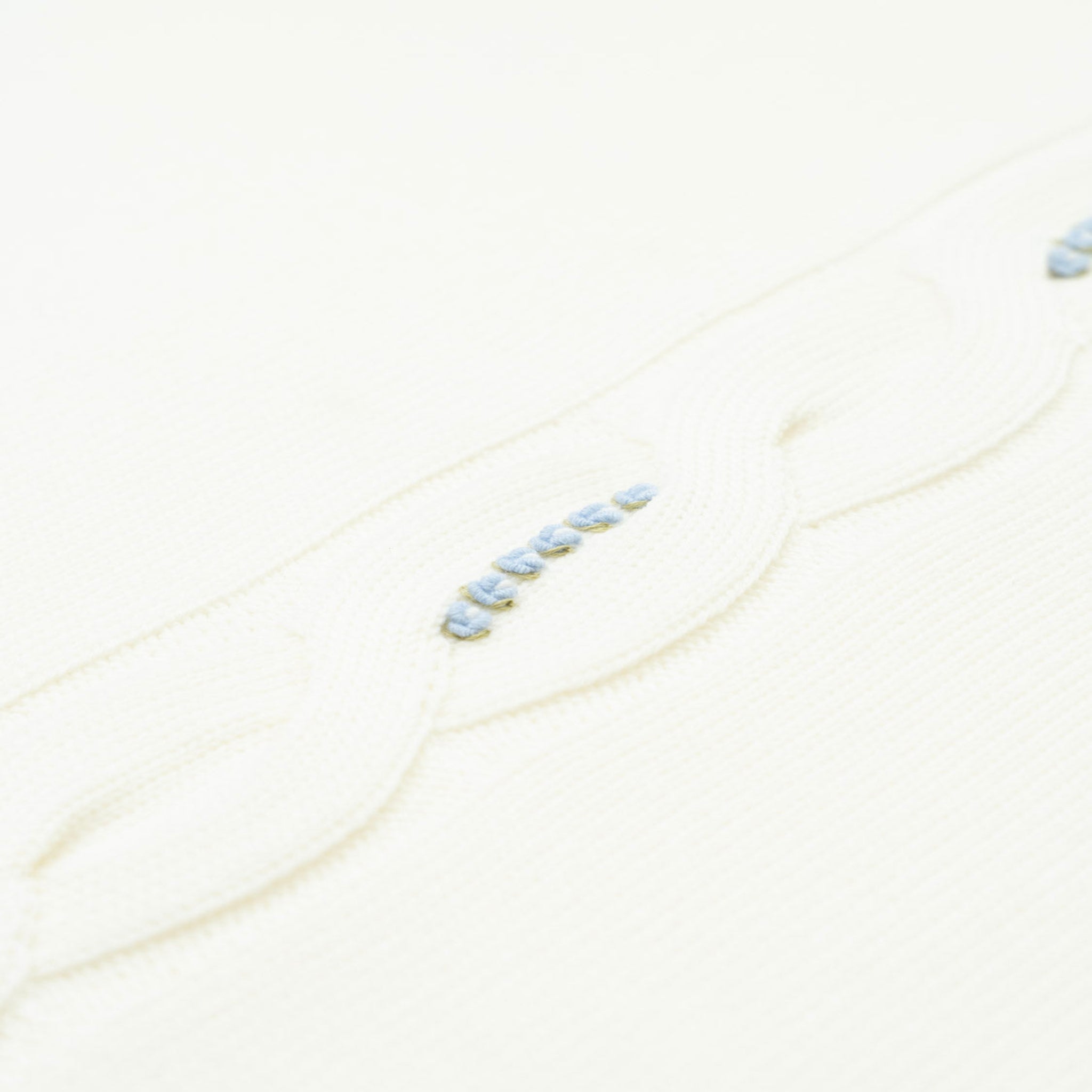 Pure Wool Blanket with Braided Embroidery OLLY - Little Jujube OLLY/CO-C