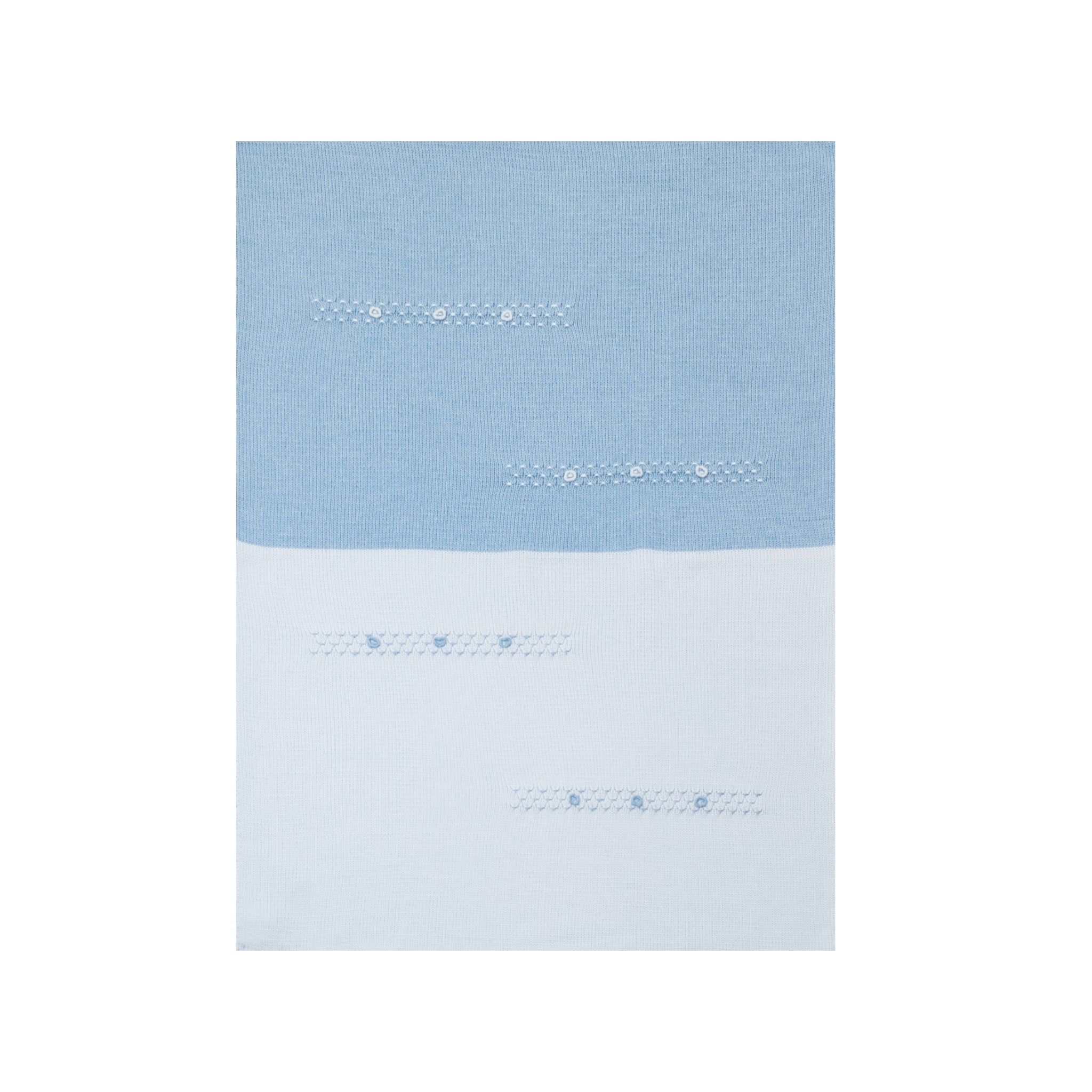 Coperta Neonato Lana Ricamo Punto Vapore RICCARDO - Piccola Giuggiola RICCARDO/CO