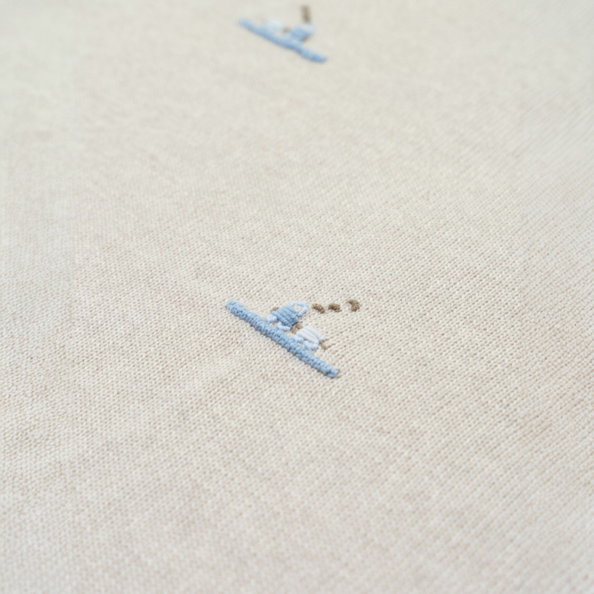 Coperta Neonato Lana Ricamo Trenino BENNY - Piccola Giuggiola BENNY-CO