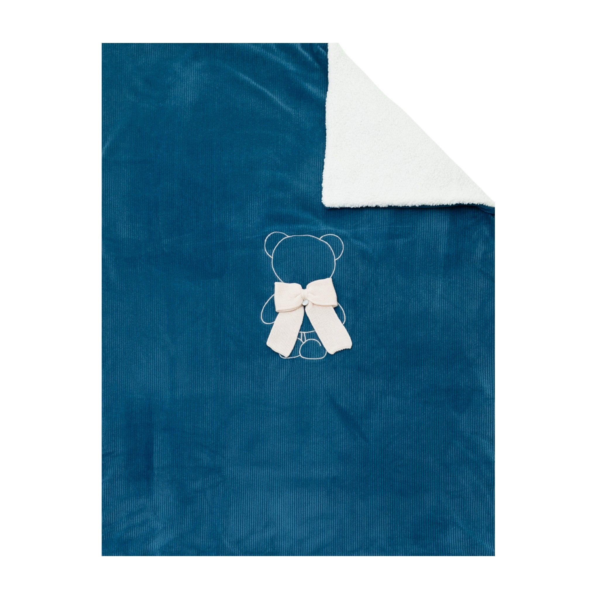 Coperta Imbottita Neonato Cotone 100% Zaffiro IN5981/Z