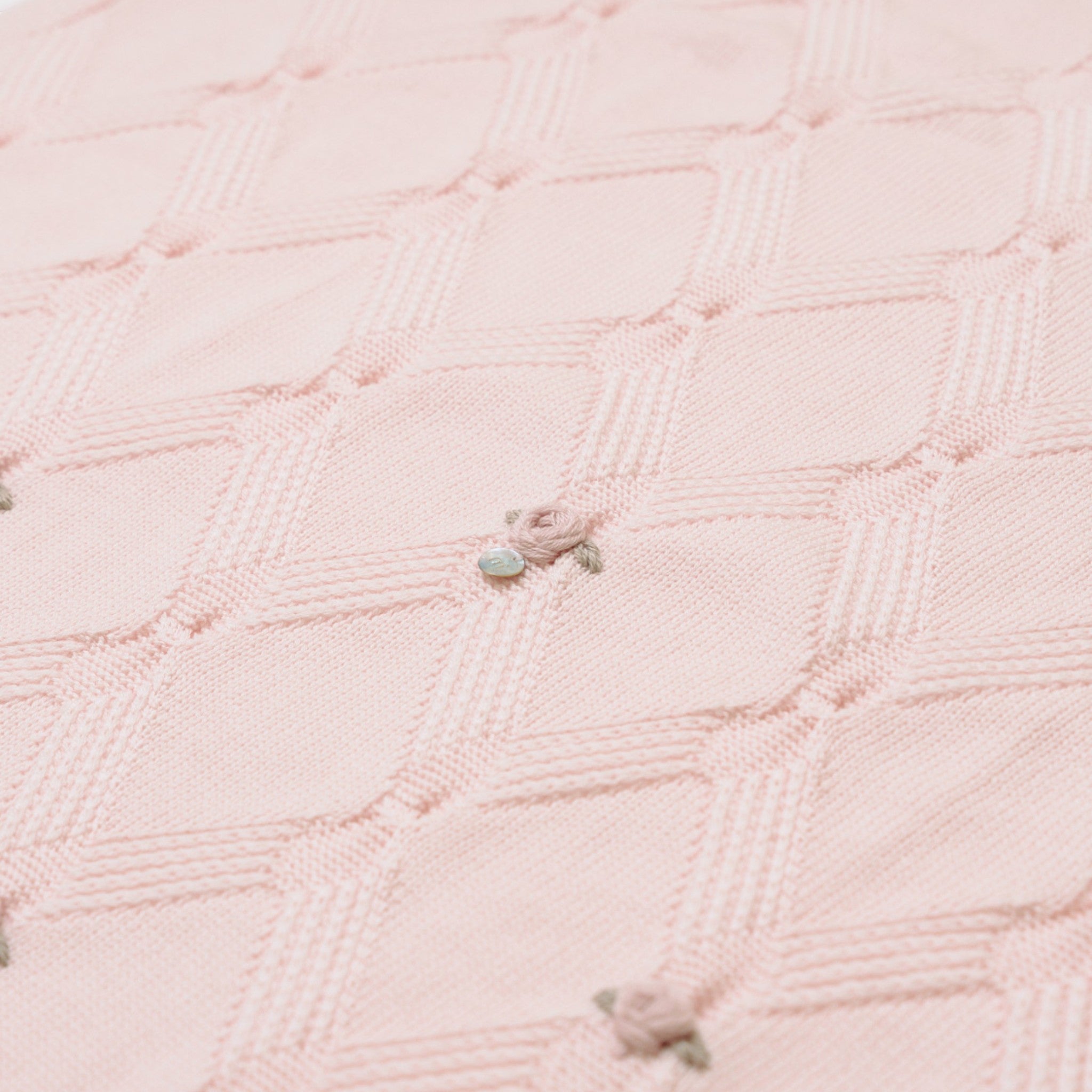 Copertina Neonata Lana Vergine 100% Rosa Marsala IN2480/R