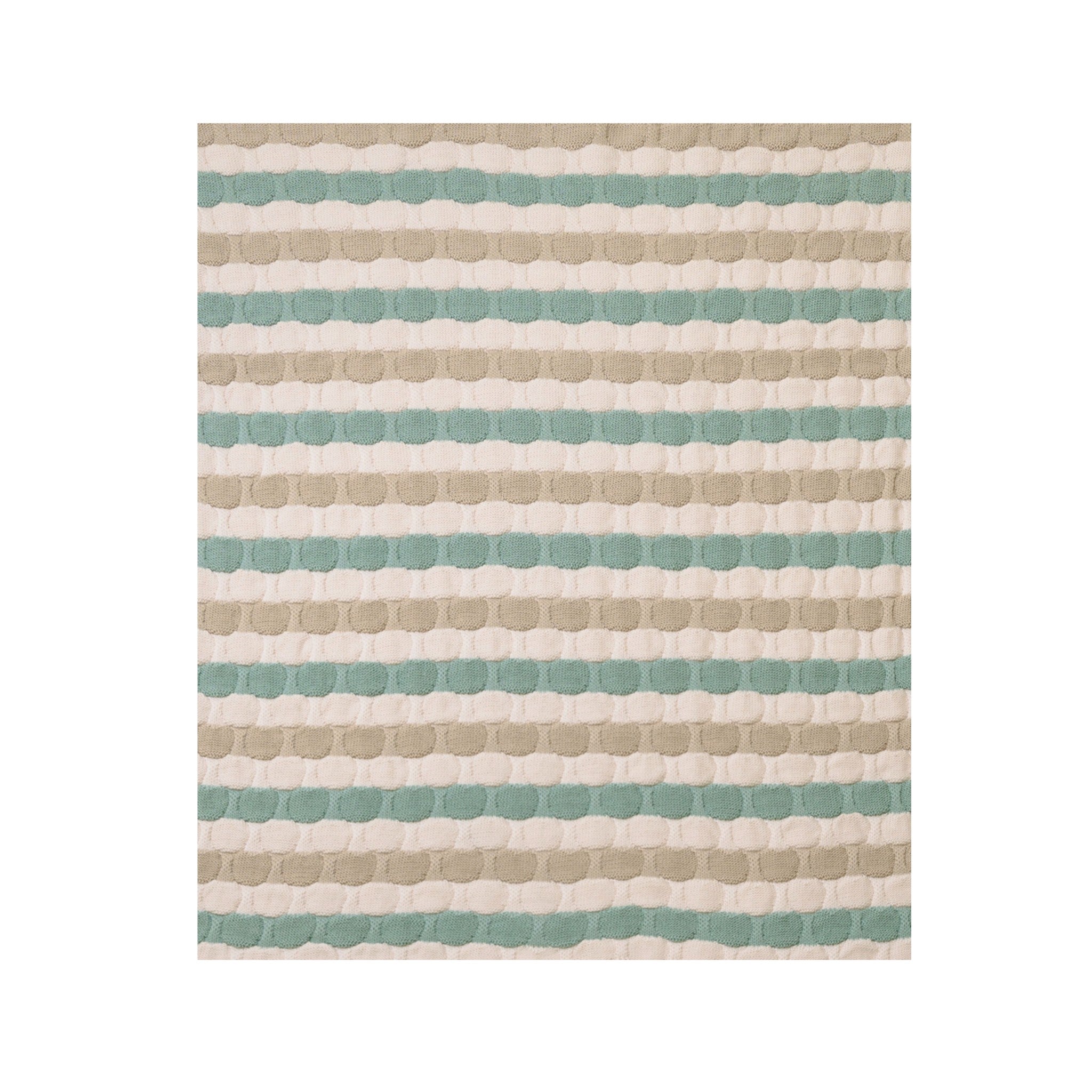 100% Virgin Wool Baby Blanket, Vanilla Green IN2380/V