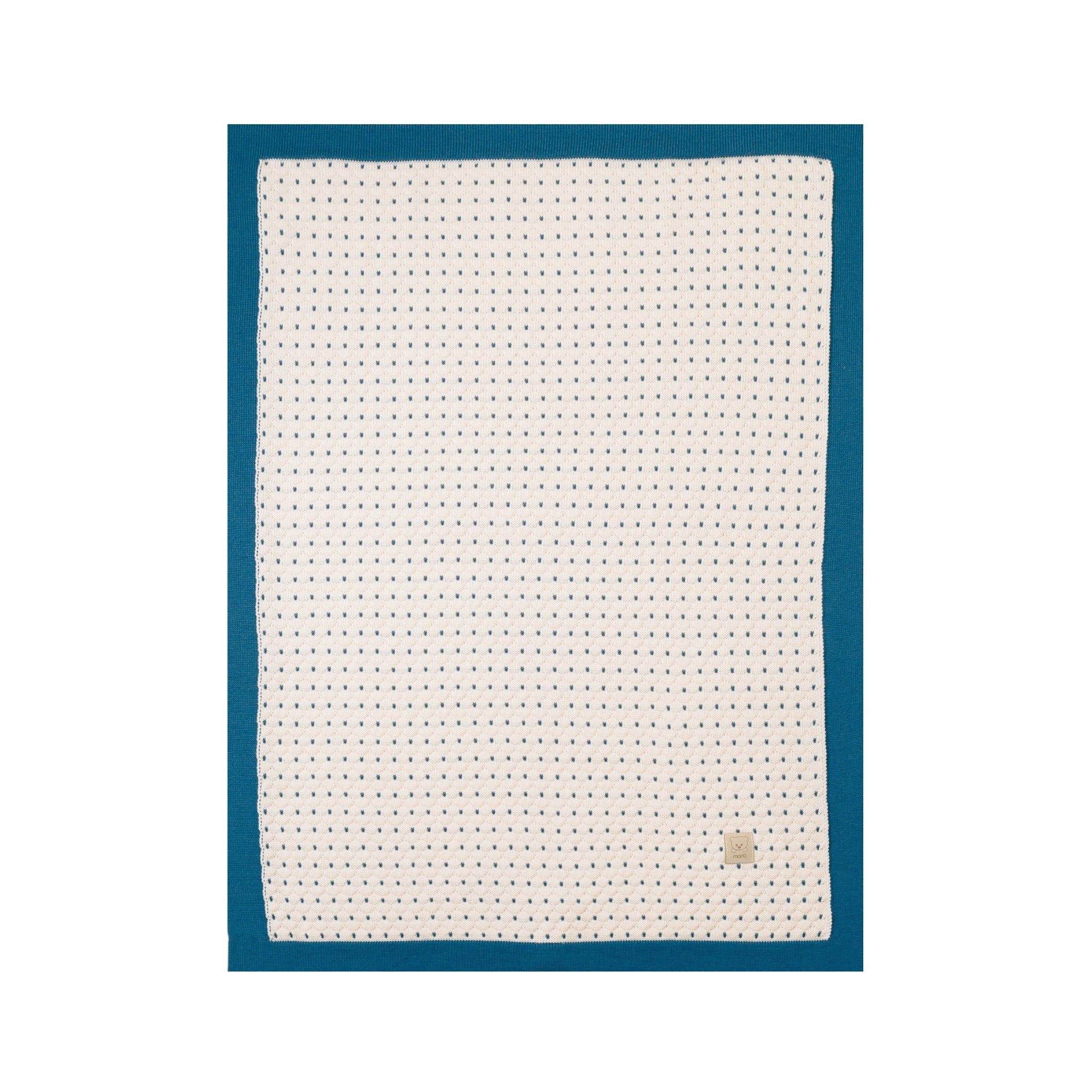 Copertina Neonato Lana Vergine 100% Natural Zaffiro IN5080