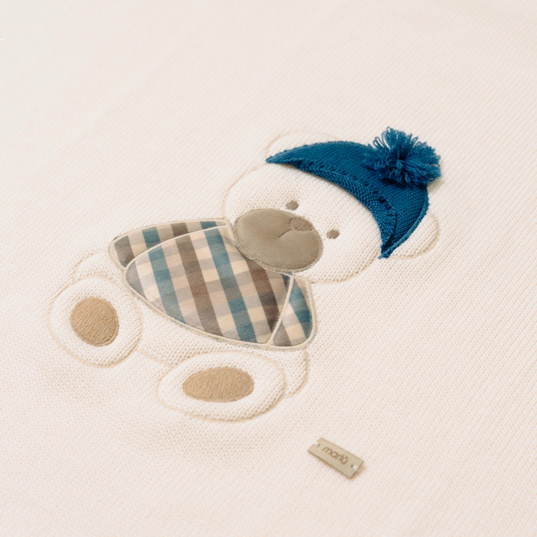 Coperta Neonato Lana Vergine 100% Natural Bio Zaffiro IN7180/Z