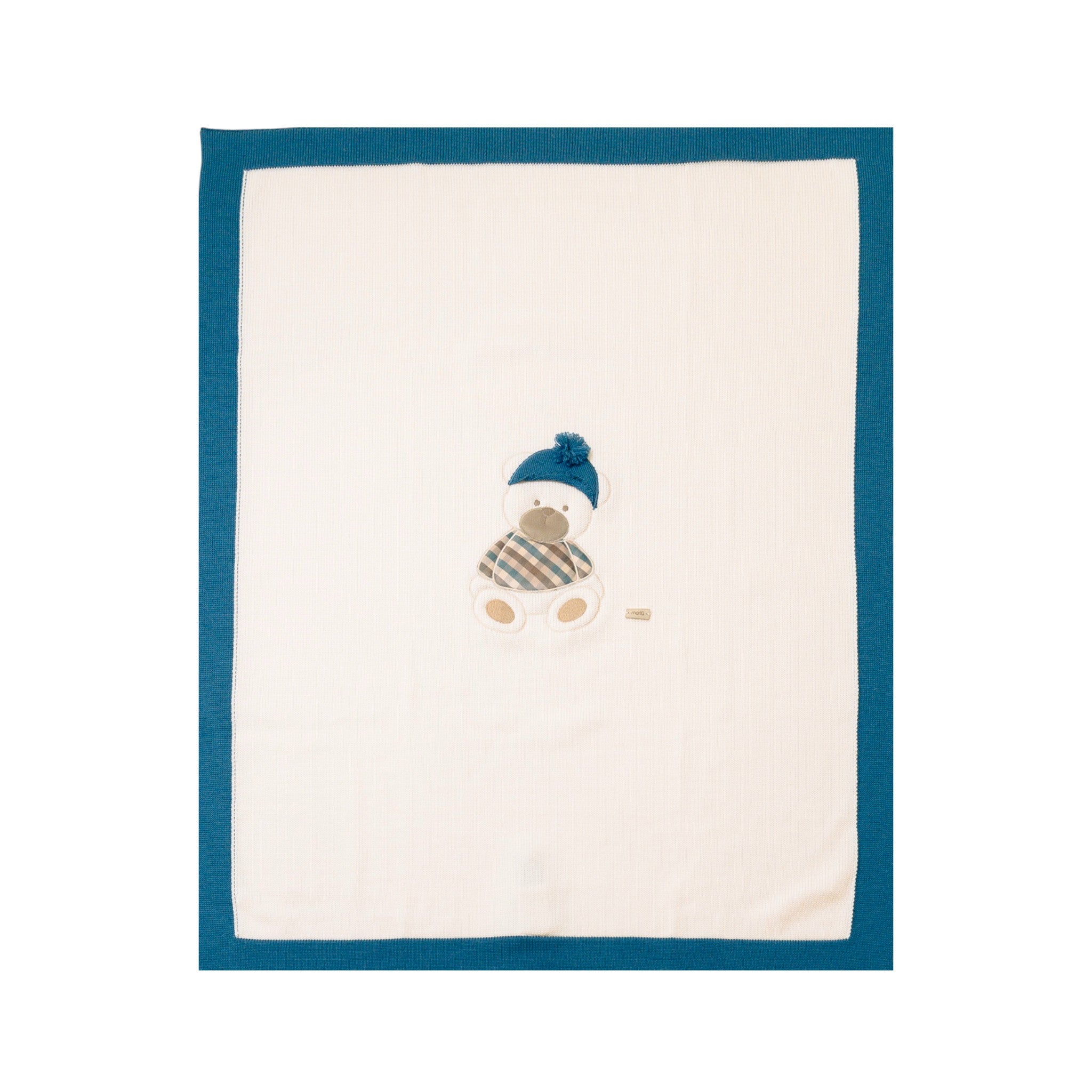 Coperta Neonato Lana Vergine 100% Natural Bio Zaffiro IN7180/Z