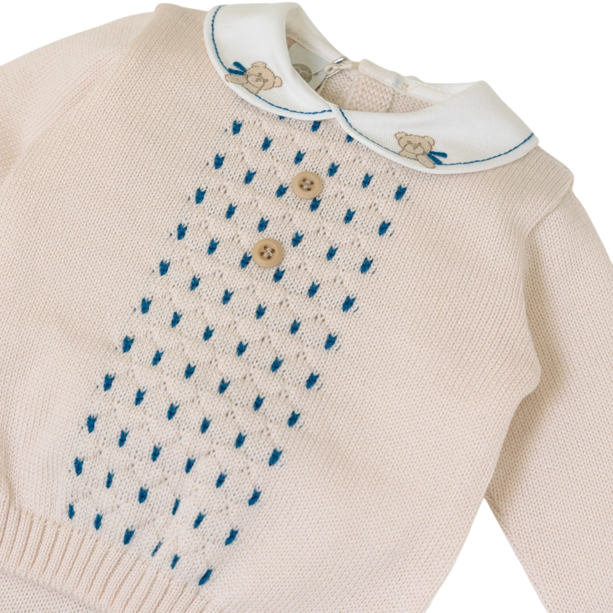 100% Natural Virgin Wool Newborn Baby Set Sapphire IN5050