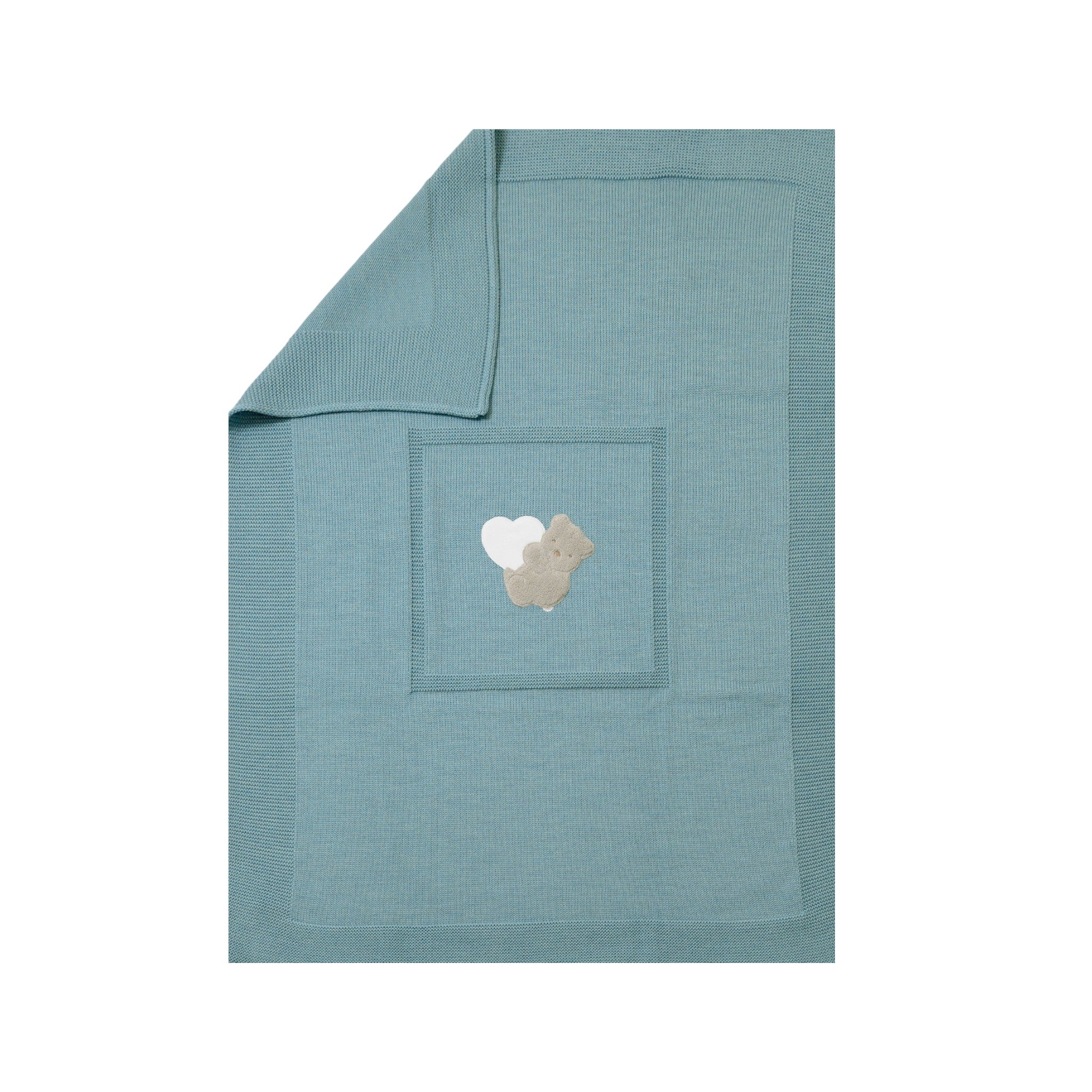 Coperta Teddy Love Neonato VERDE TEDDY LOVE 133