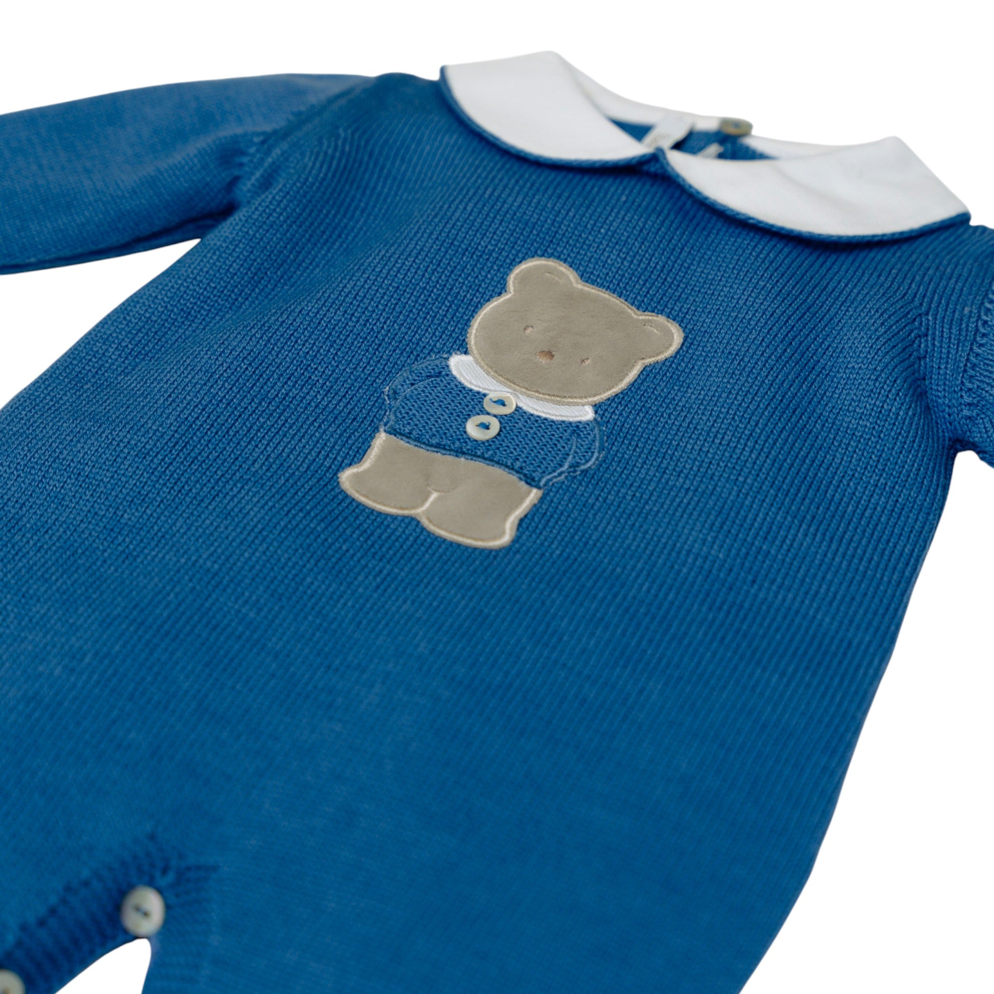 Tutina Azzurro Pura Lana BABY LORD TEDDY BEAR/321-A