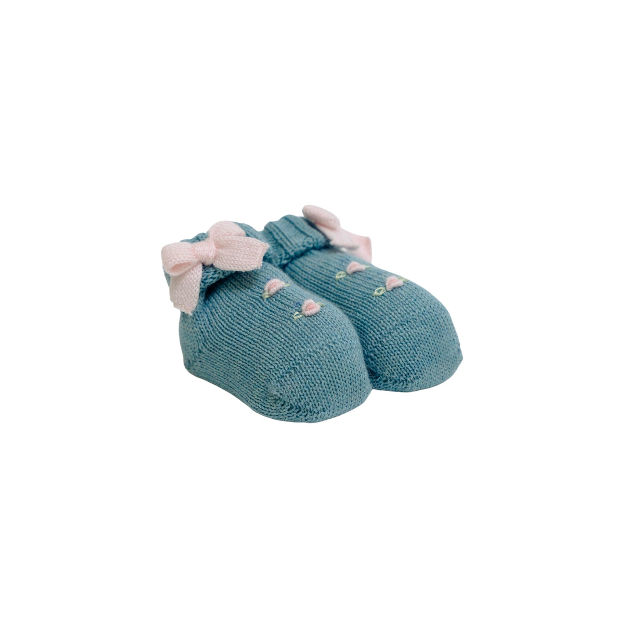 Babbucce Love Flower Neonata VERDE LOVE FLOWER 700