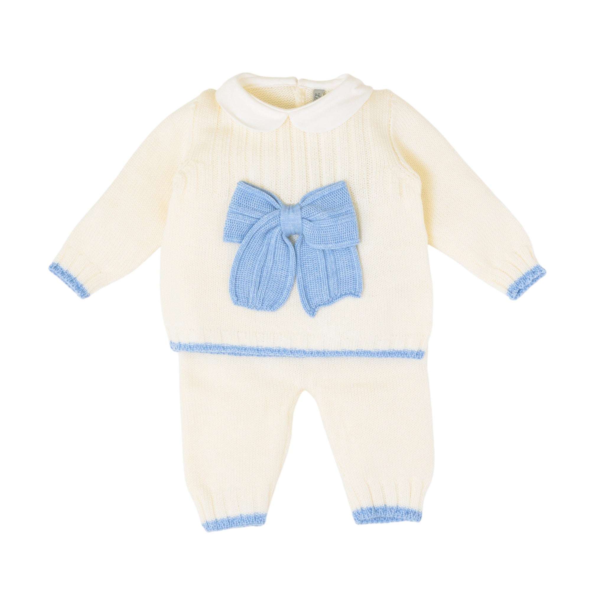 Baby Newborn Outfit PANNA Light Blue LE DODO' - Made in Italy 2P93-1009
