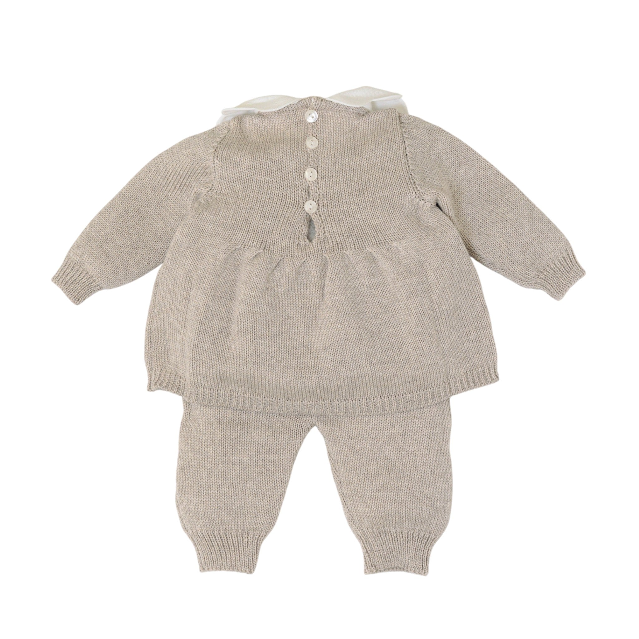 Completo Nascita Neonata TORTORA Fiocco Rosa LE DODO' - Made in Italy 2P92-3007