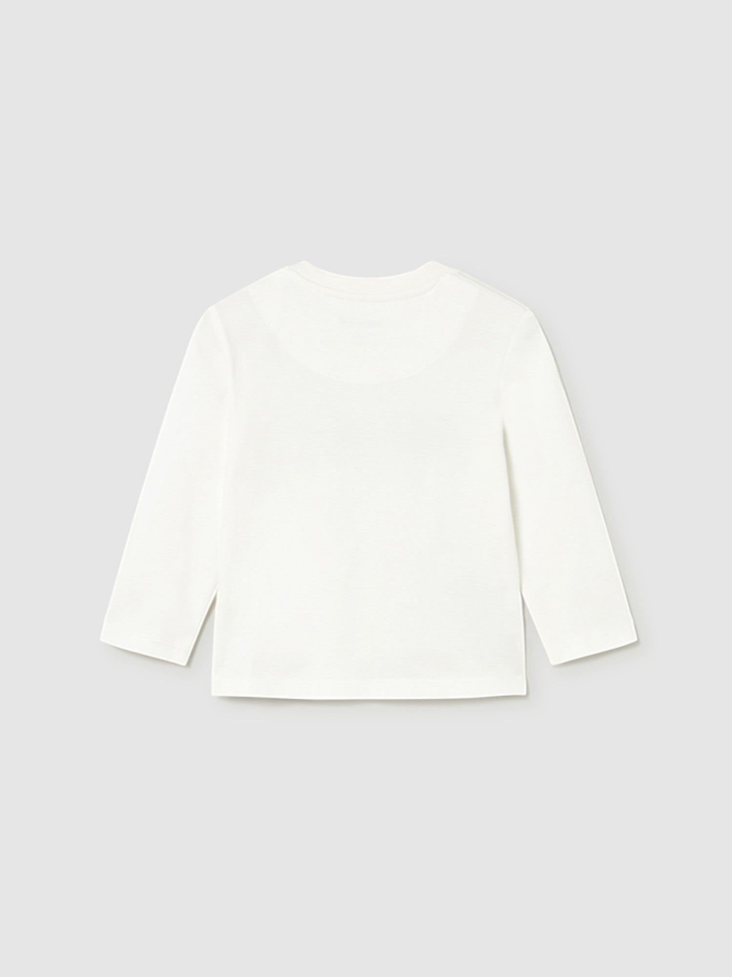 Basic long-sleeved t-shirt for baby boy, color PANNA, size 108/32