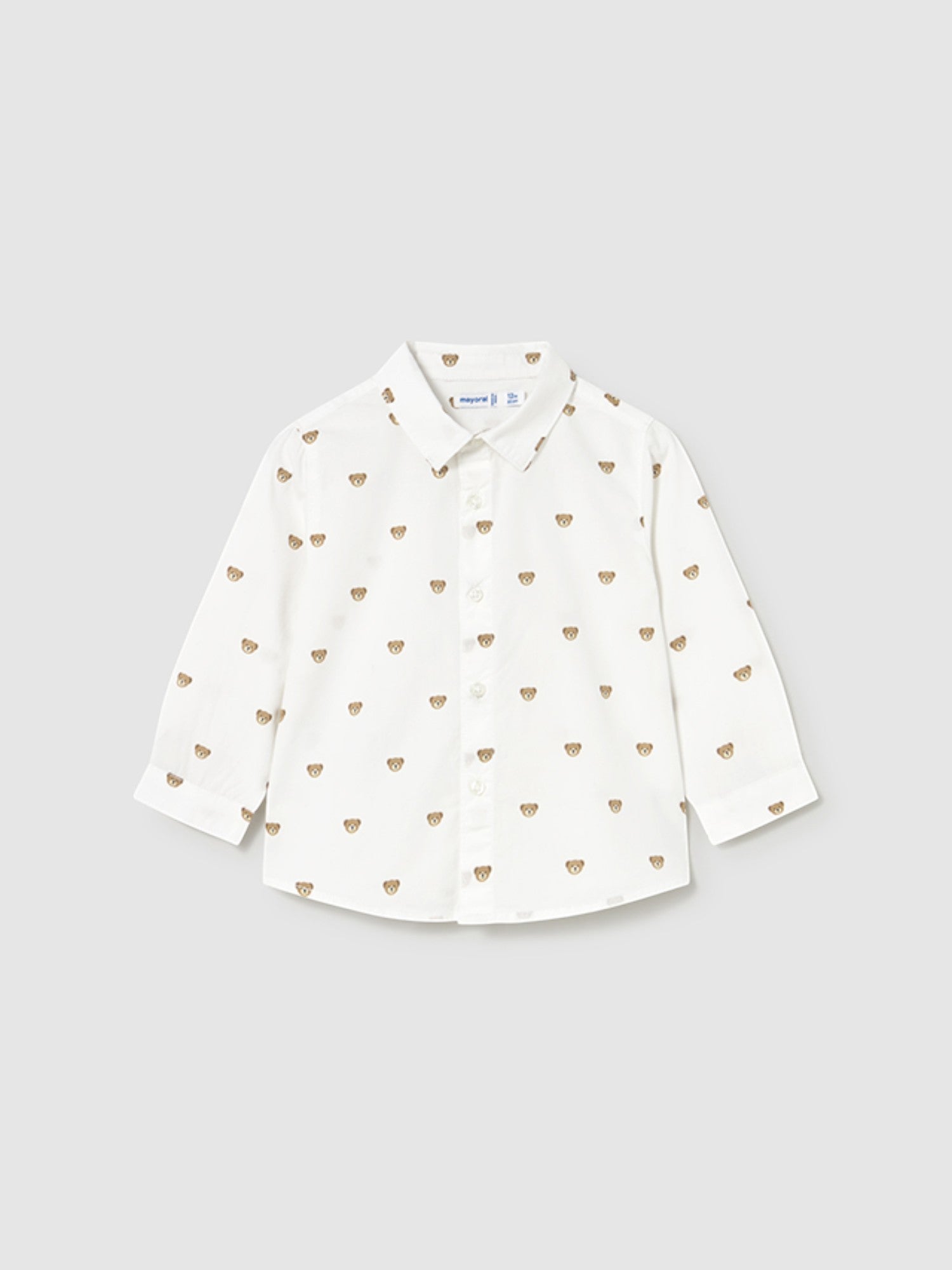 Boy's white printed shirt, size M/L, 2107/87