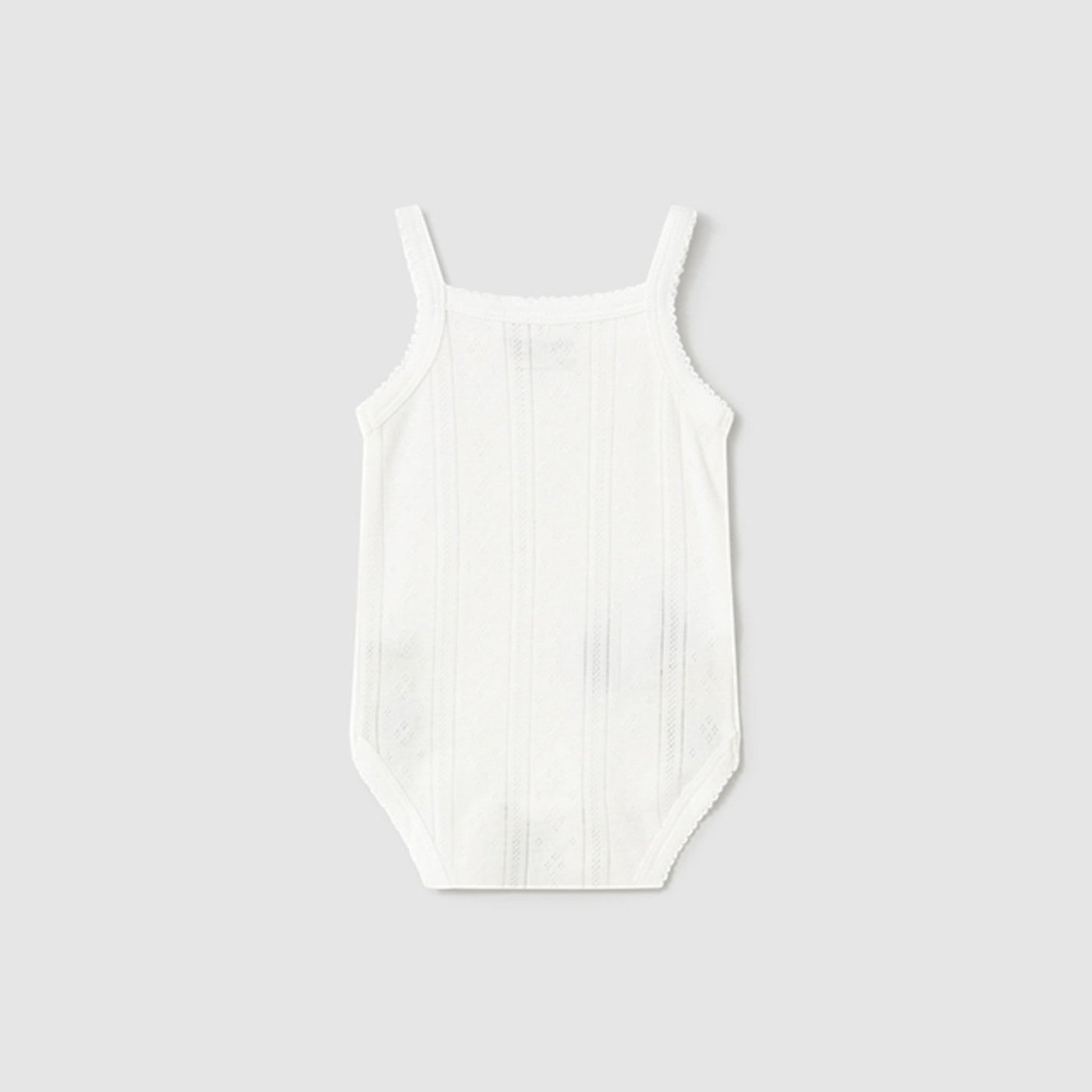Body bretelle traforate Neonata BIANCO 1745 /B -  NANU' BABY