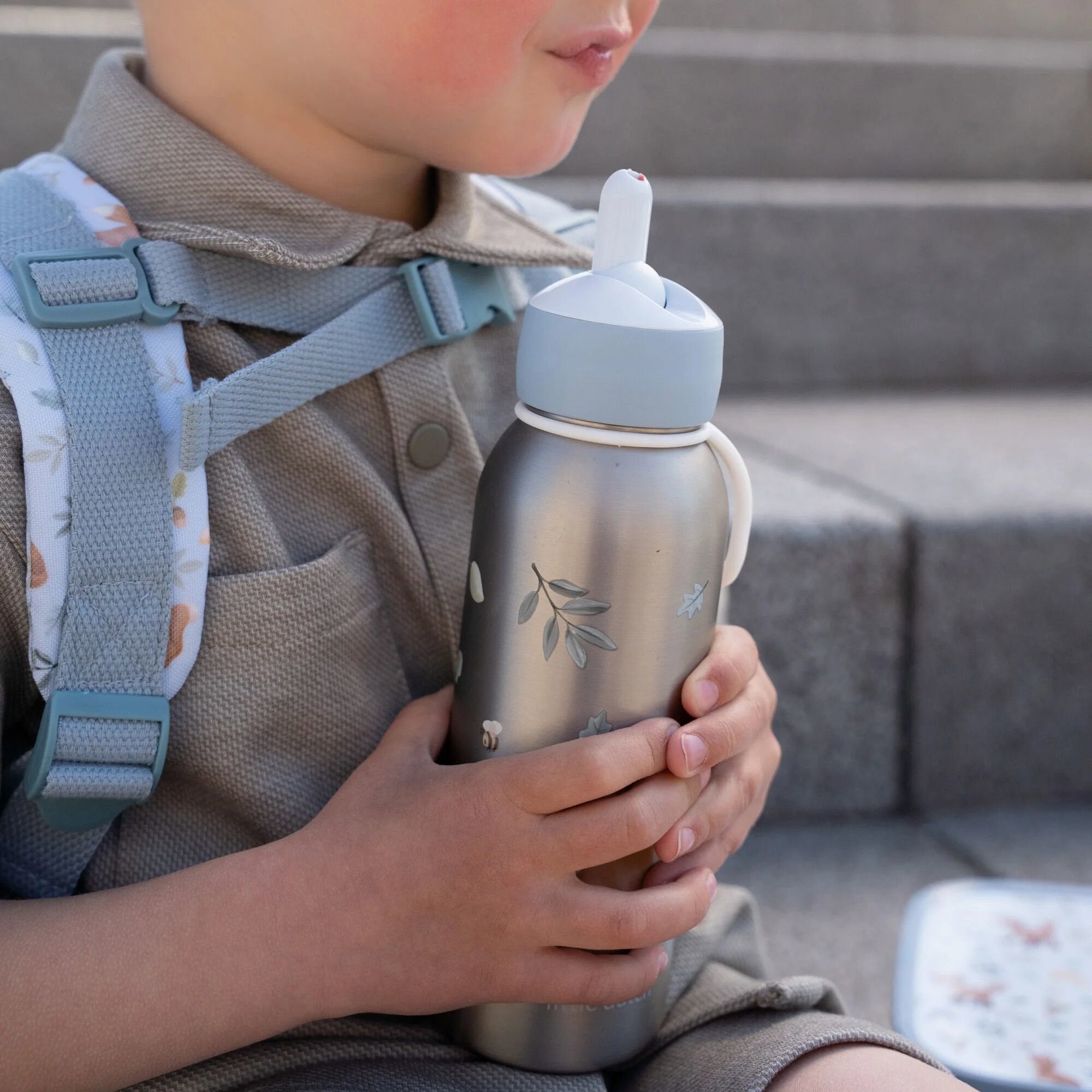 Borraccia Termica flip-up 350ml  Blu 107458065408 -  NANU' BABY