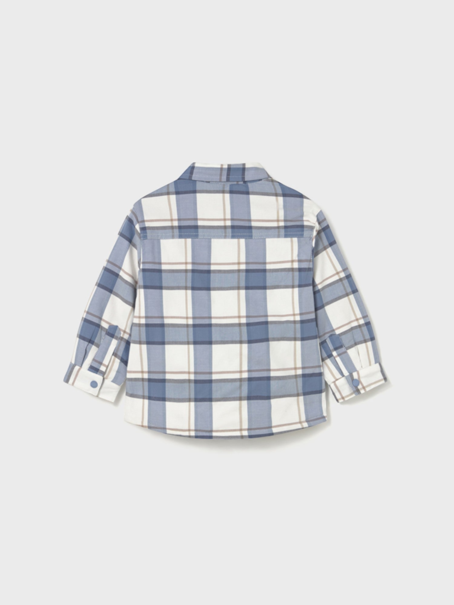 Lined plaid shirt for boy, light blue 2104/84
