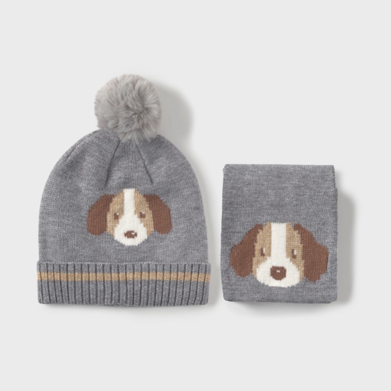 Comp.cappello e sciarpa  Grigio 10018/61 -  NANU' BABY