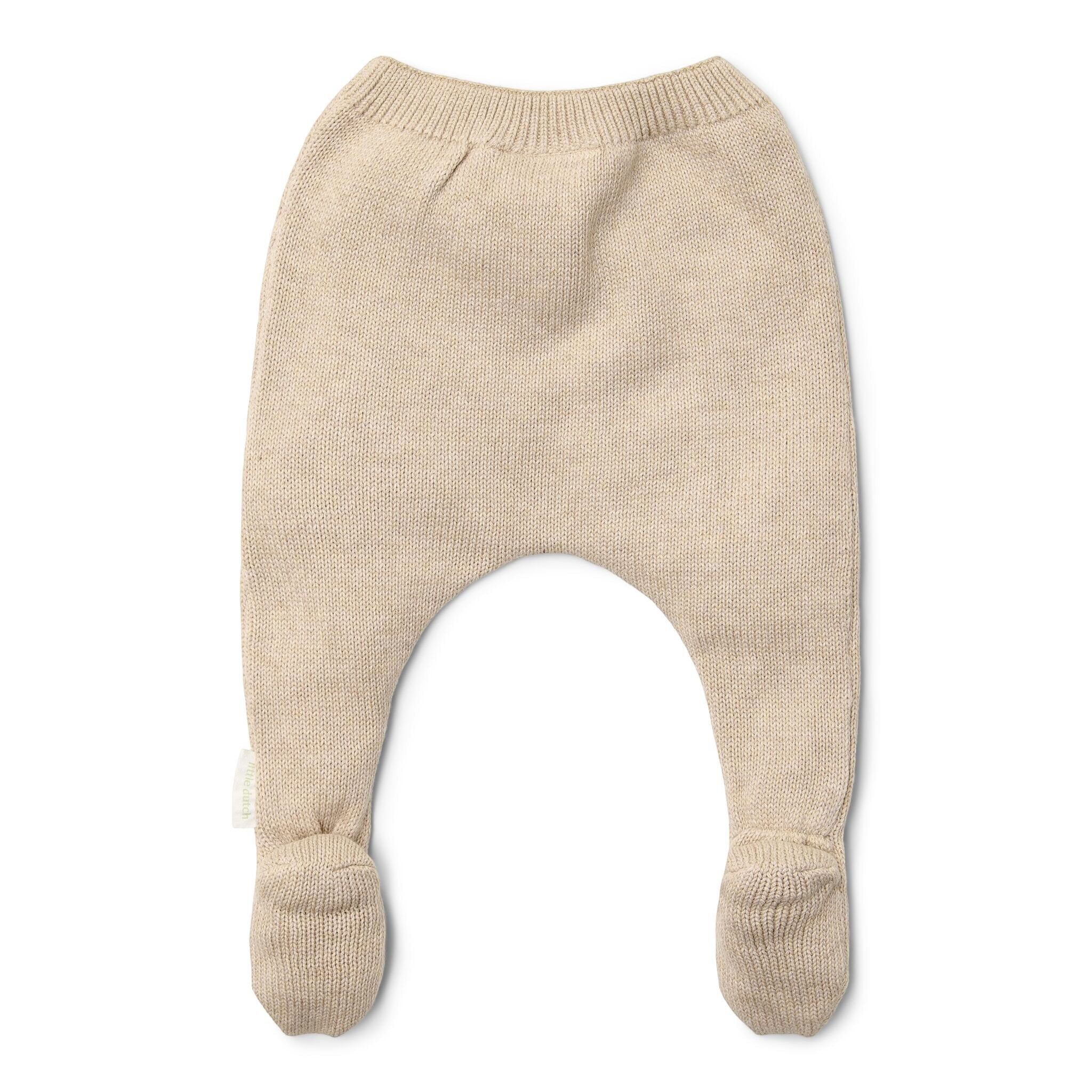 Beige Knit Baby Pants CL25293019