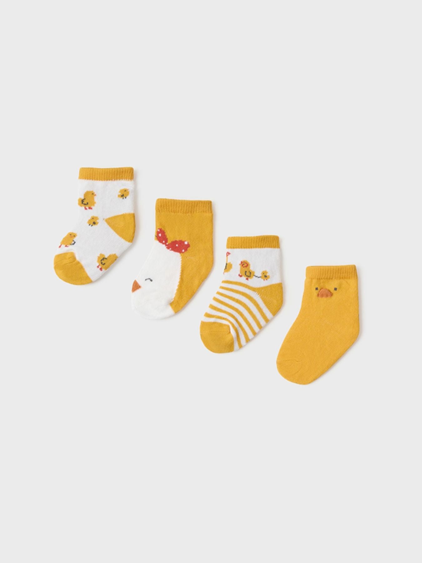 Set of 4 Yellow Socks 9711/M