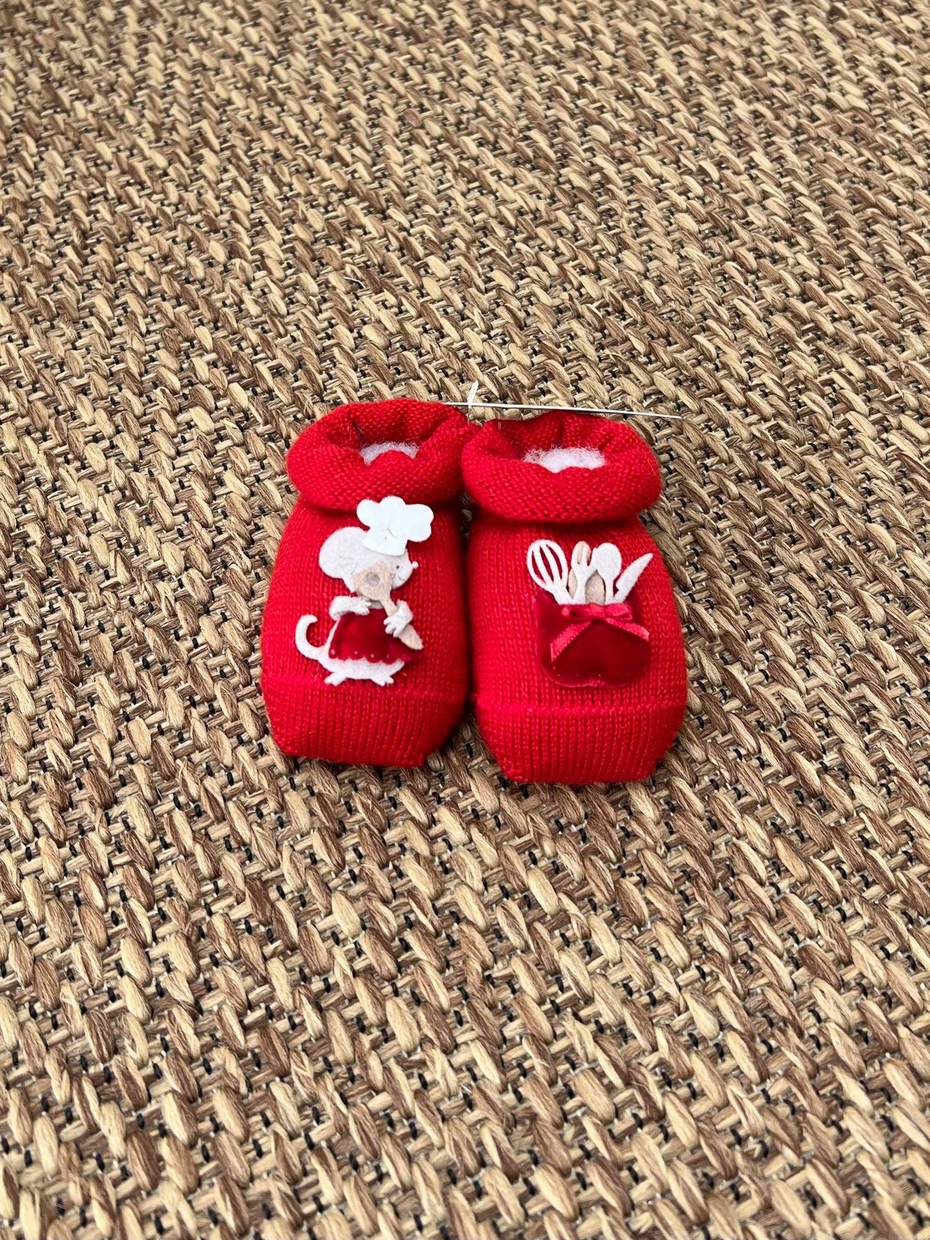 Babbucce Topolina chef Neonata ROSSO 30581/S1