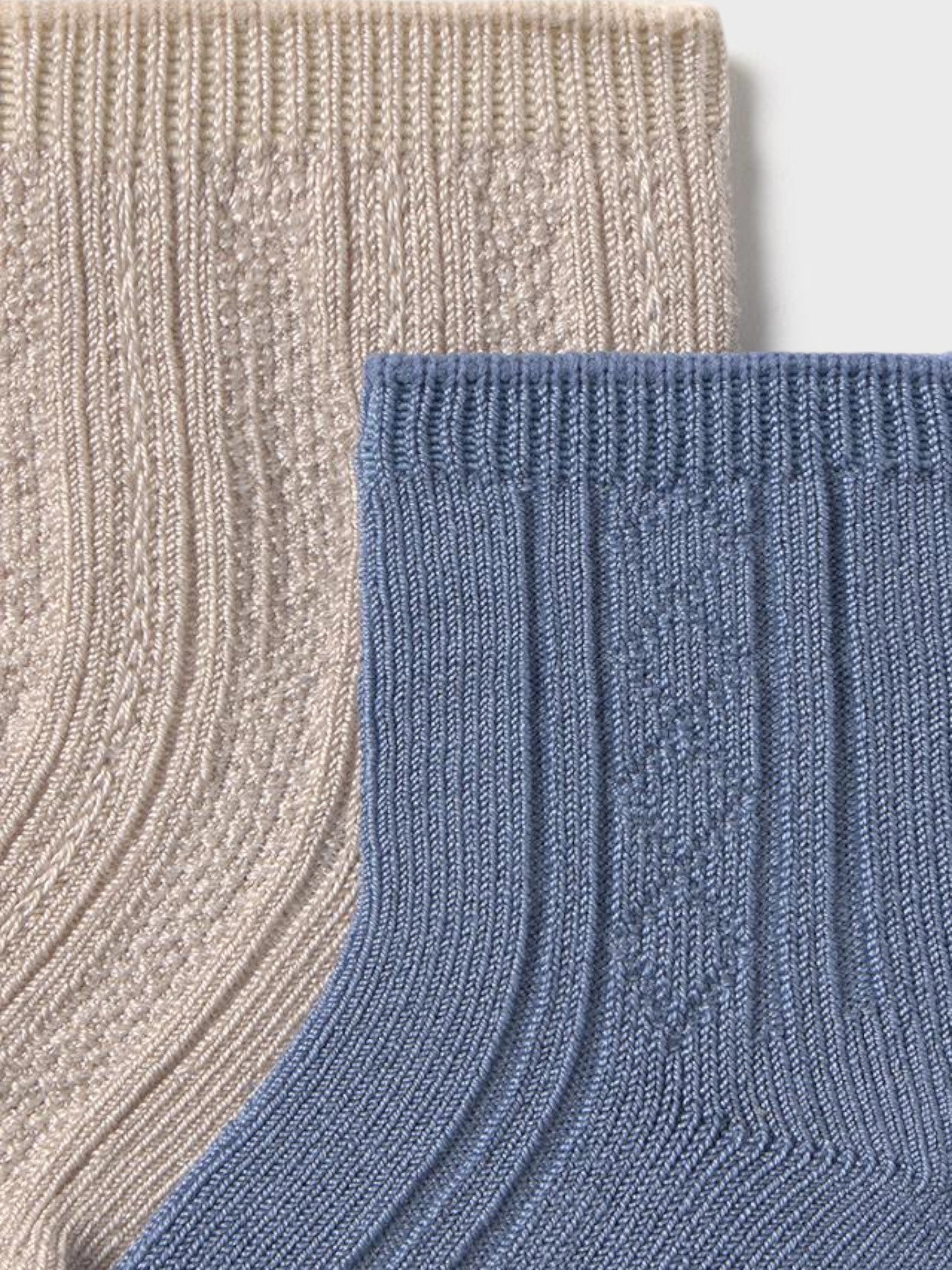 Set 2 calzini eleganti  AVORIO 9863 /A -  NANU' BABY