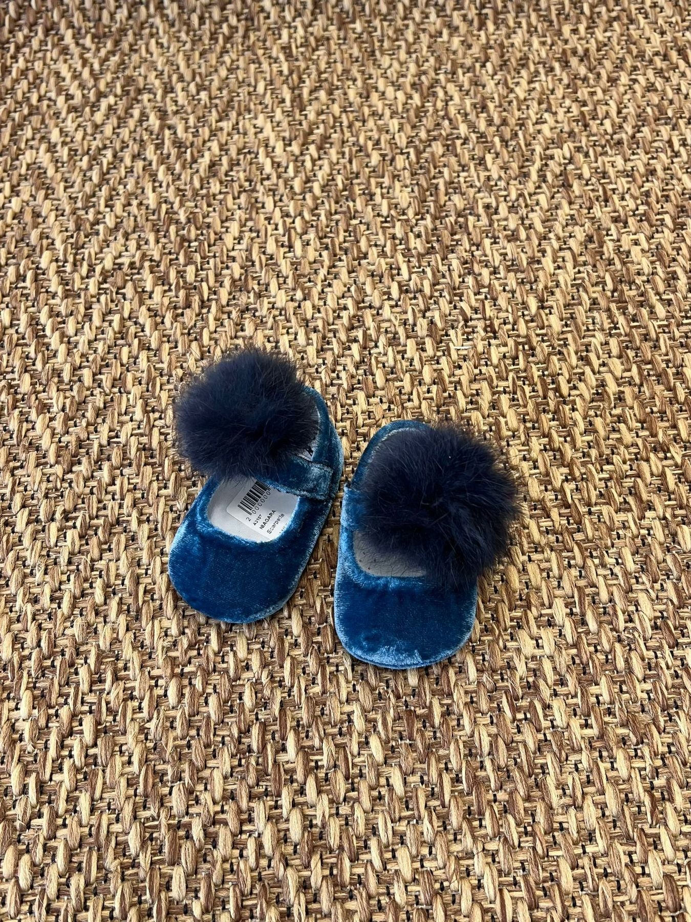 Pom pom ballerina for girls, blue A3107