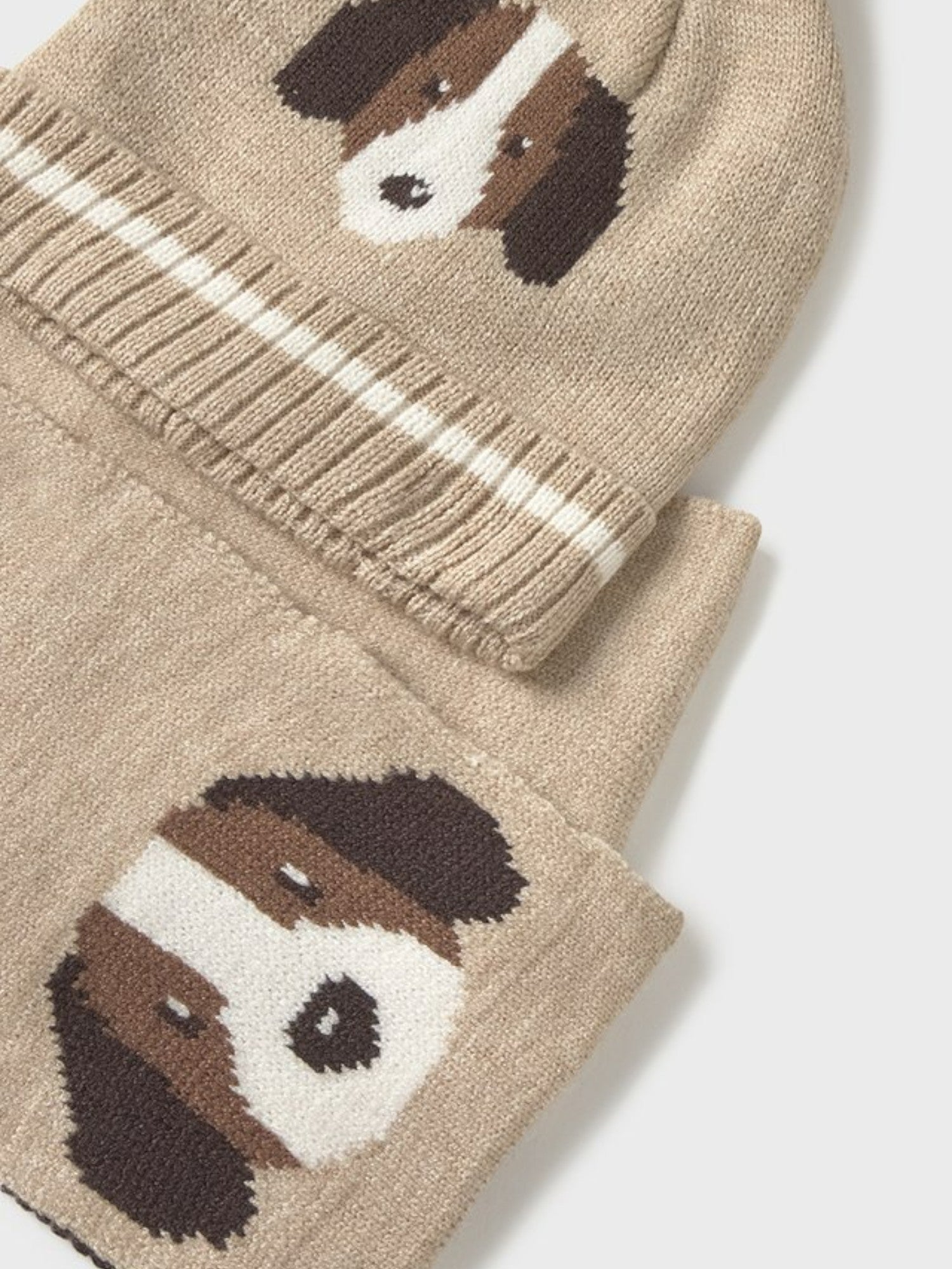 Hat and scarf set, Beige 10018/62