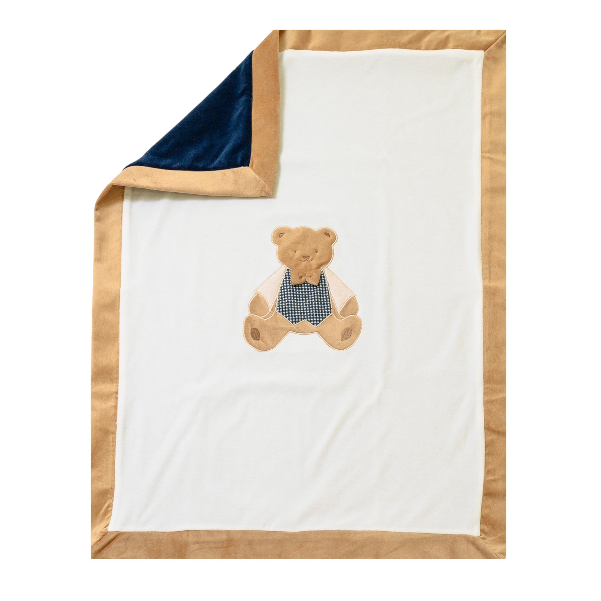 Copertina Neonato Ciniglia Panna SARTORIA DEI PICCOLI (cod. LC1111)