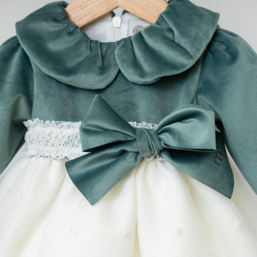 Abito cerimonia Bimba VERDE IM312 - NANU' BABY