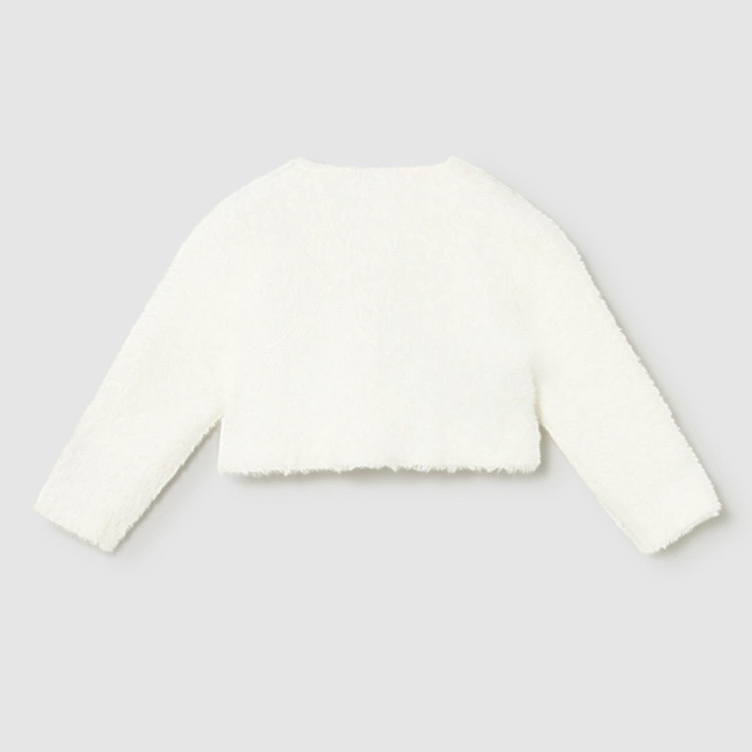 Cardigan pellicciotto Bimba ECRU 2357/65 -  NANU' BABY