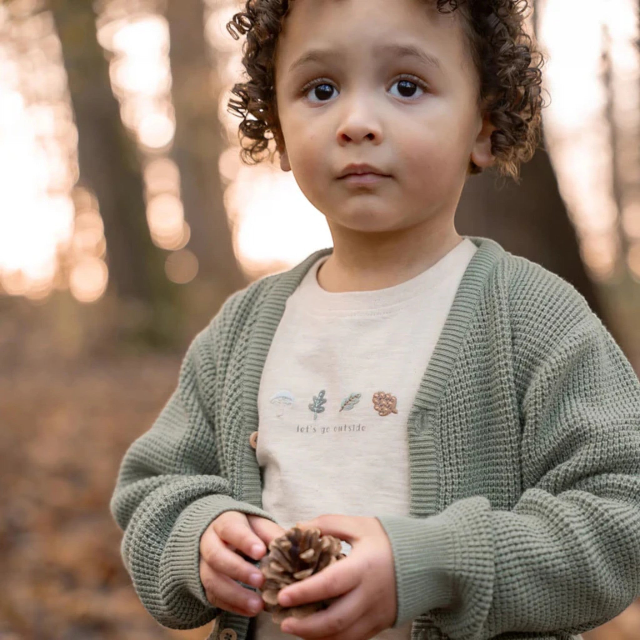 Cardigan lavorato a maglia - Amici della foresta Bimbo Verde CL25092092