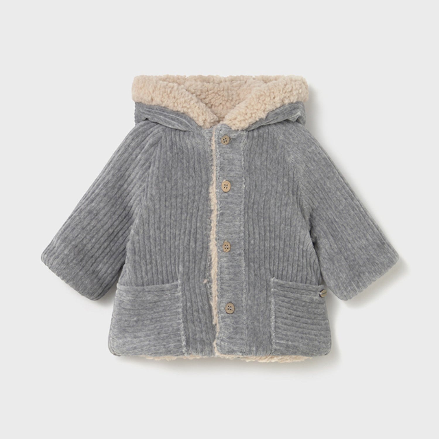 Reversible Boy's Coat, Grey 2496/81