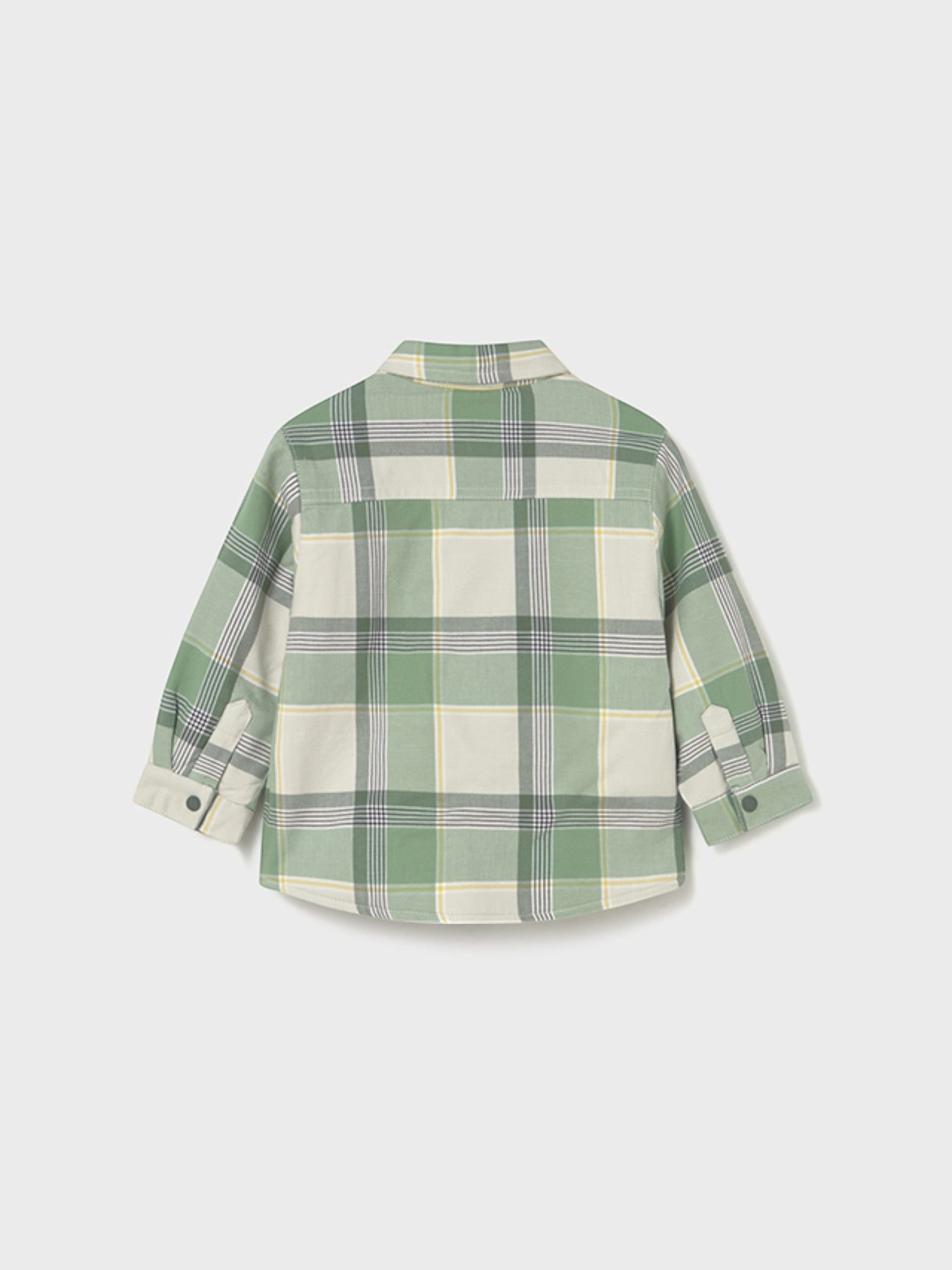 Lined plaid shirt, boy, green, 2104/83