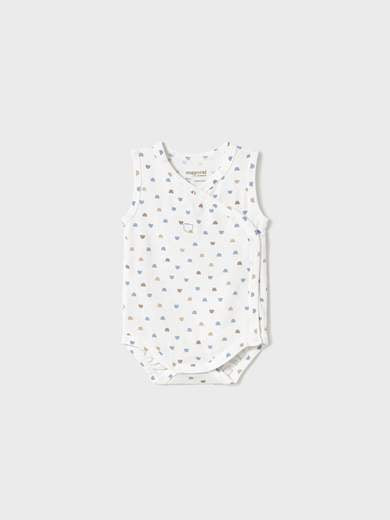 Sleeveless Bodysuit for Baby Boys, Light Blue 1702 /A