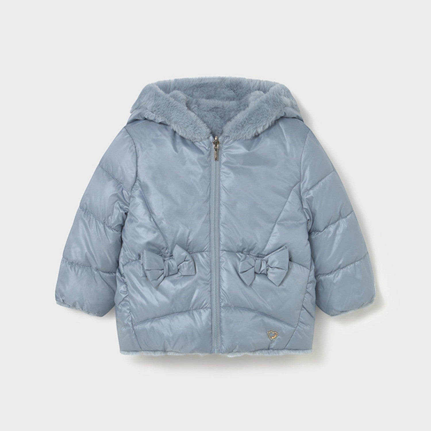 giubbotto reversibile pelo Bimba CIELO 2435/79 -  NANU' BABY