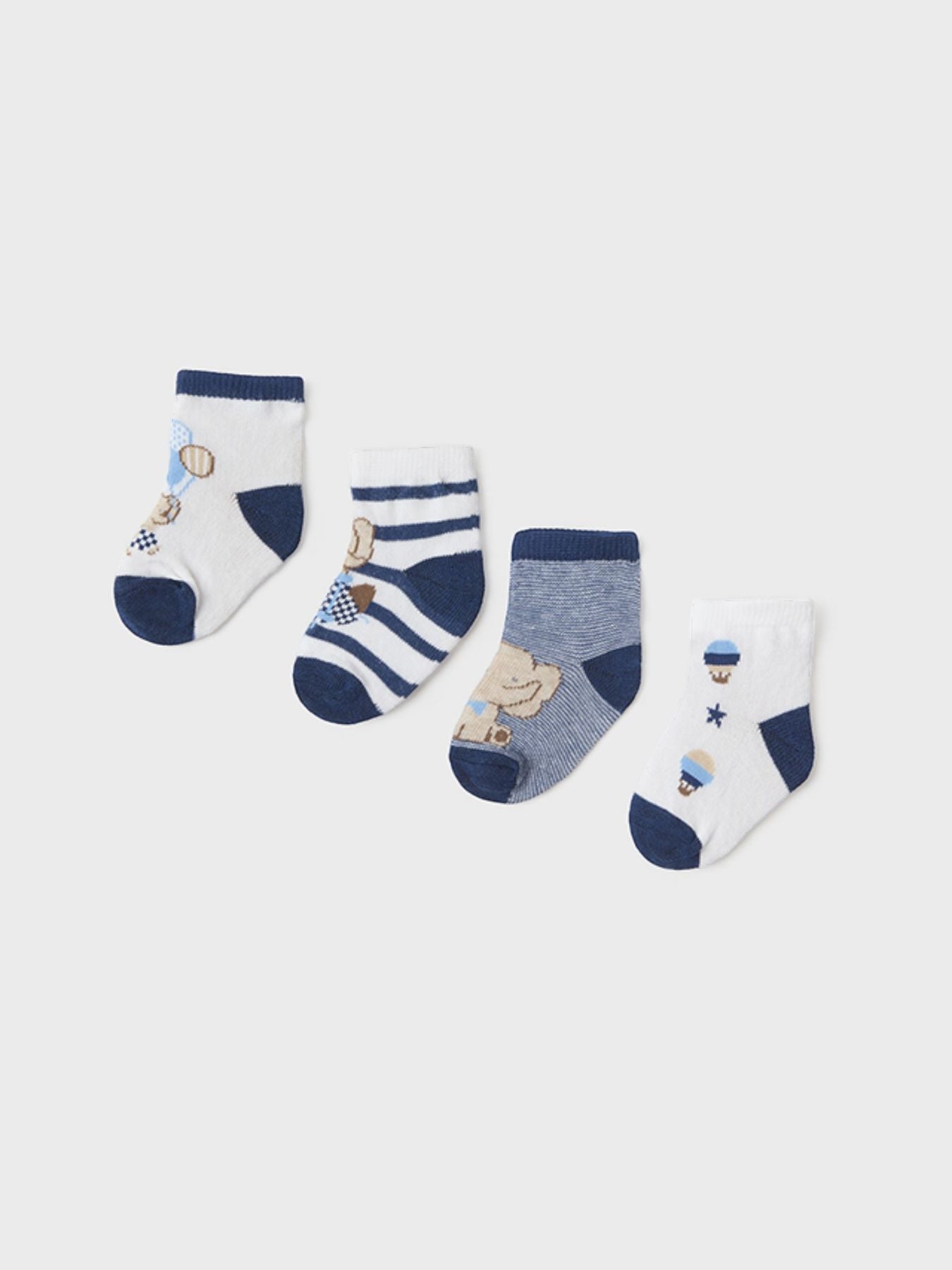 Set of 4 Blue Socks 9706/B