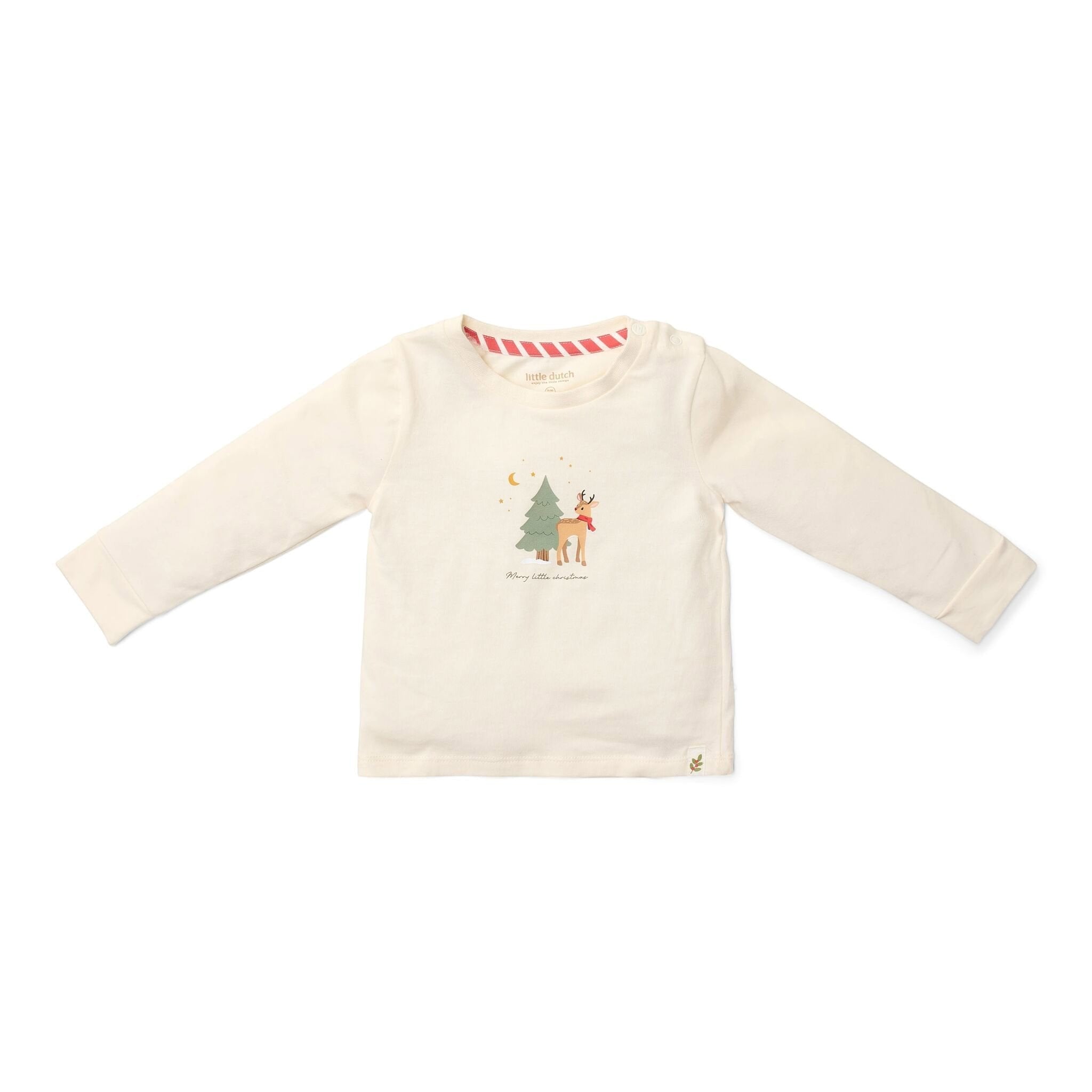 Two-piece Christmas pajamas for baby boy, beige, CL25106003