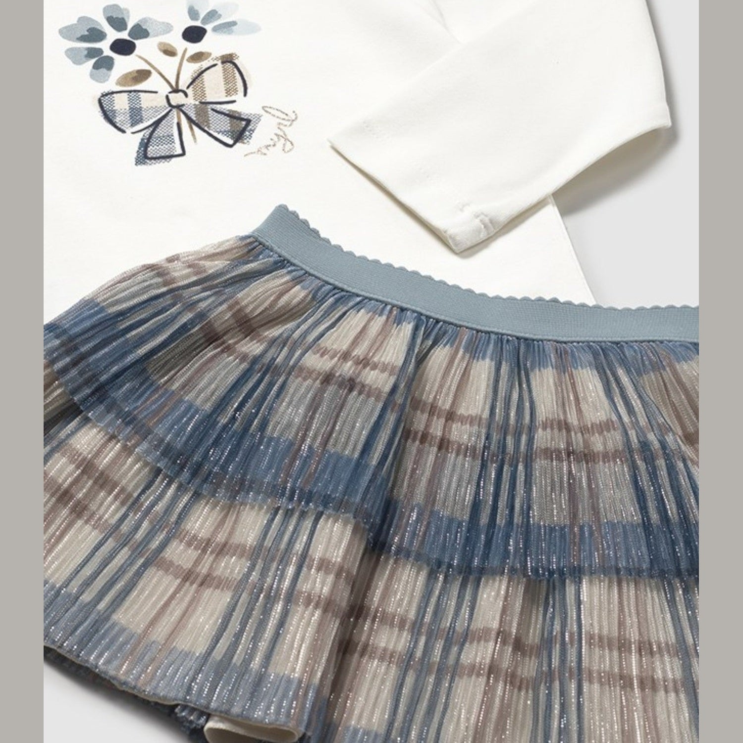 Completo gonna 3 pezzi Bimba CIELO 2922/10 -  NANU' BABY