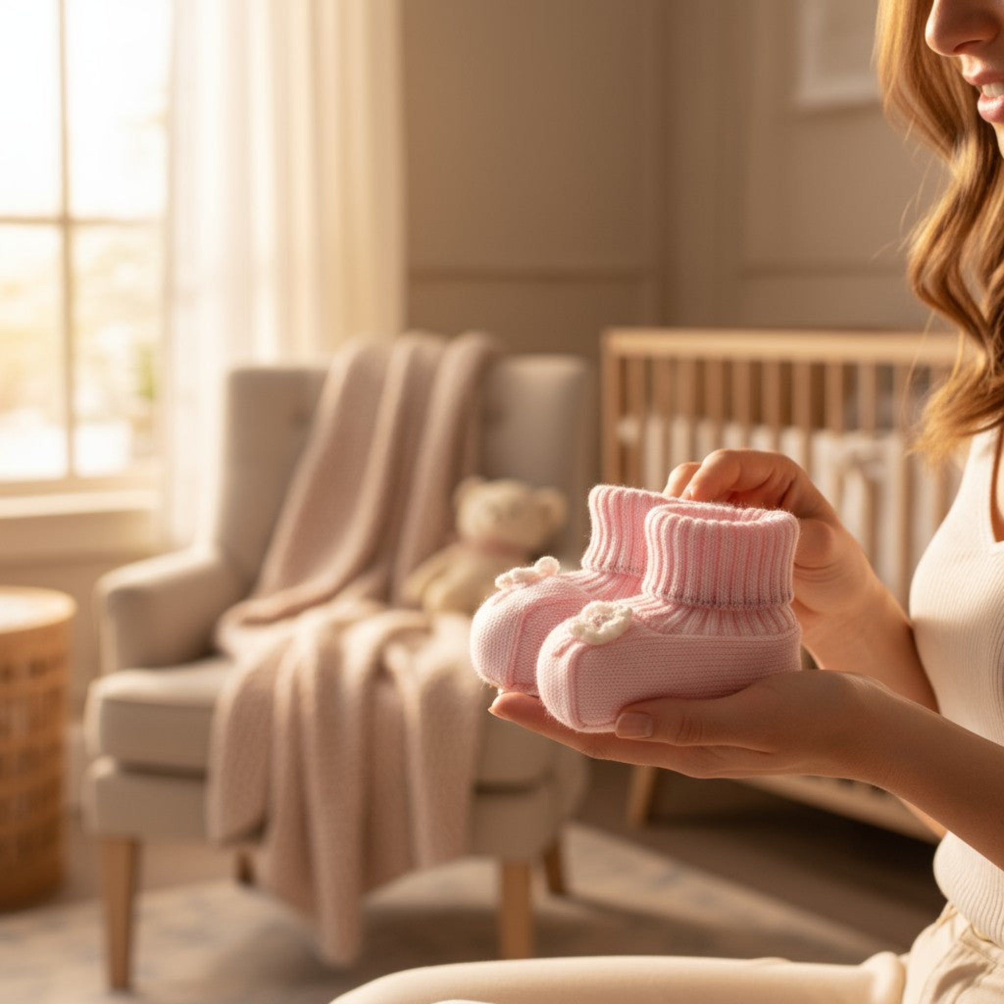 Babbucce Neonata Rosa Flower 7786