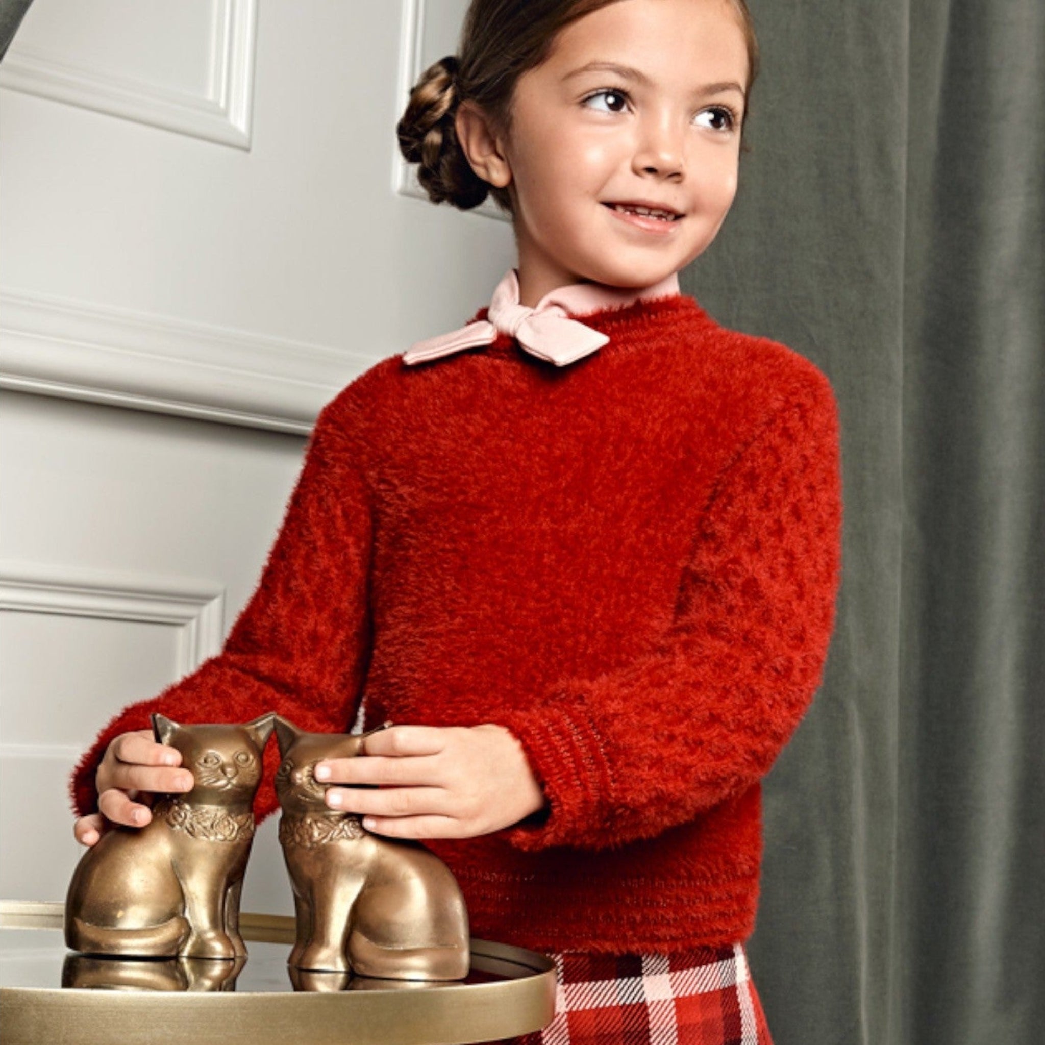 Maglione pelo Bimba Rosso 5827/71 -  NANU' BABY